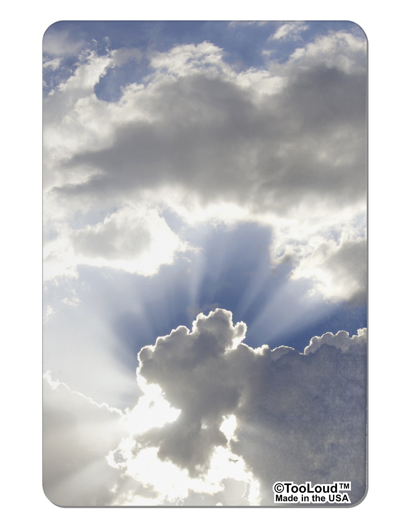 Blue Sky Silver Linings Aluminum Magnet All Over Print-TooLoud-White-Davson Sales