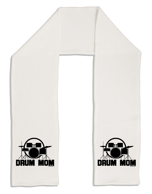 Drum Mom - Mother's Day Design Adult Fleece 64" Scarf-TooLoud-White-One-Size-Adult-Davson Sales