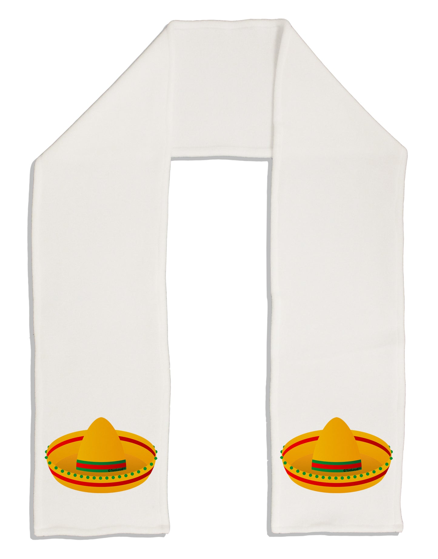 Sombrero Design Adult Fleece 64" Scarf by TooLoud-TooLoud-White-One-Size-Adult-Davson Sales