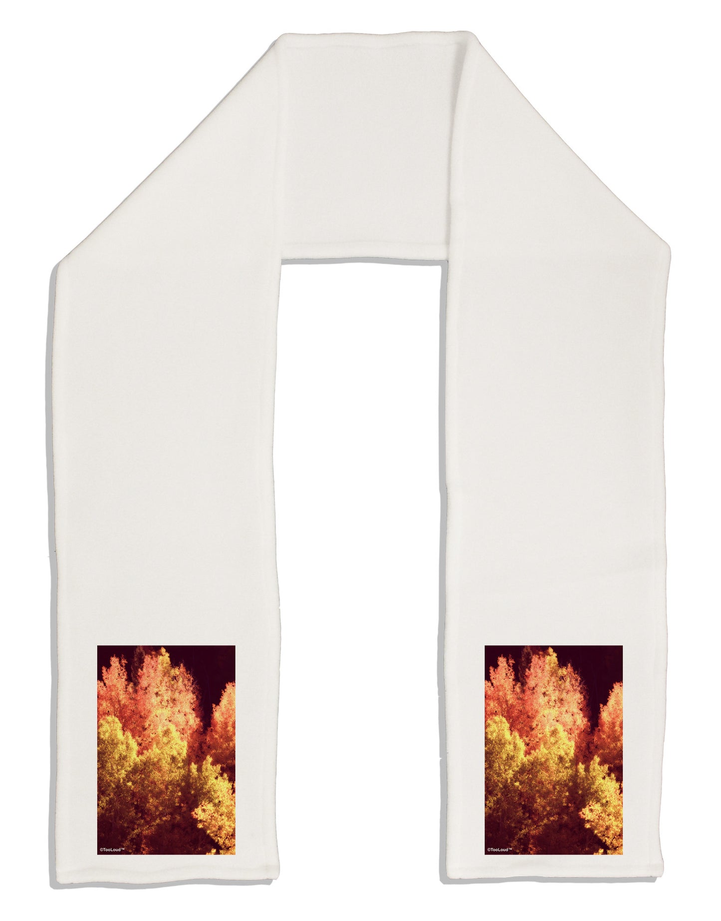 Autumn In Aspen Adult Fleece 64" Scarf-TooLoud-White-One-Size-Adult-Davson Sales