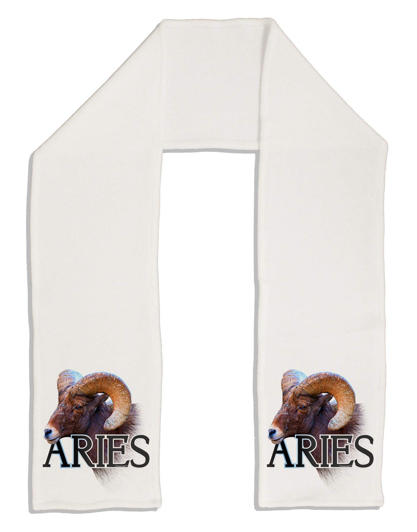 Majestic Aries Picture Adult Fleece 64" Scarf-TooLoud-White-One-Size-Adult-Davson Sales
