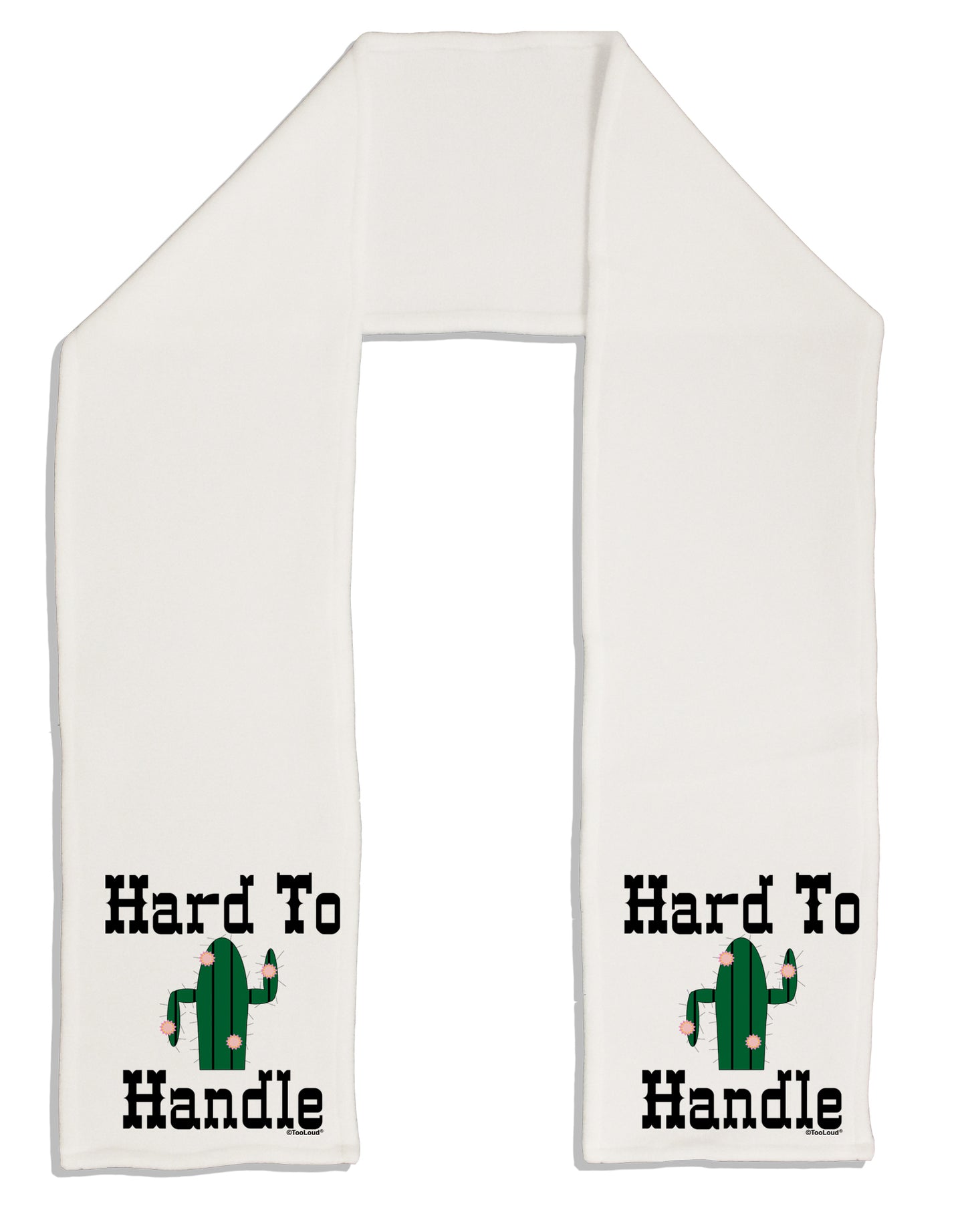 Hard To Handle Cactus Adult Fleece 64" Scarf by TooLoud-TooLoud-White-One-Size-Adult-Davson Sales