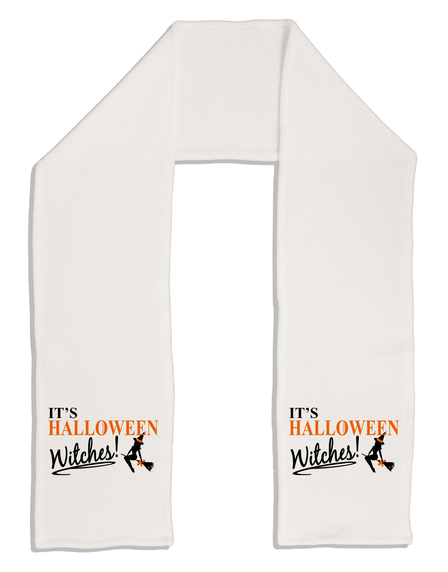 It's Halloween Witches Adult Fleece 64" Scarf-TooLoud-White-One-Size-Adult-Davson Sales
