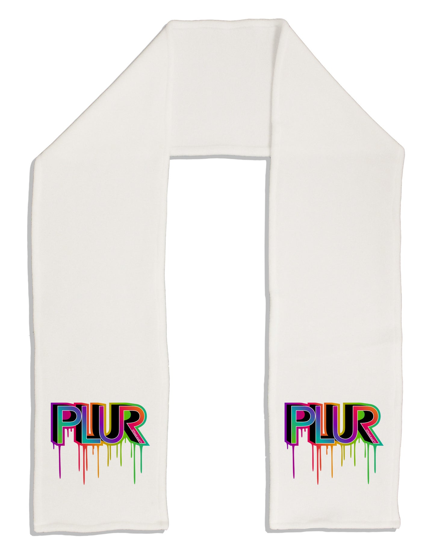 PLUR Paint Adult Fleece 64" Scarf-TooLoud-White-One-Size-Adult-Davson Sales
