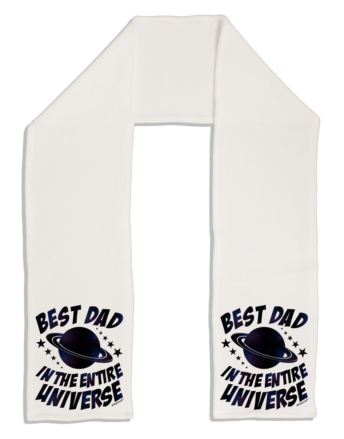 Best Dad in the Entire Universe - Galaxy Print Adult Fleece 64" Scarf-TooLoud-White-One-Size-Adult-Davson Sales