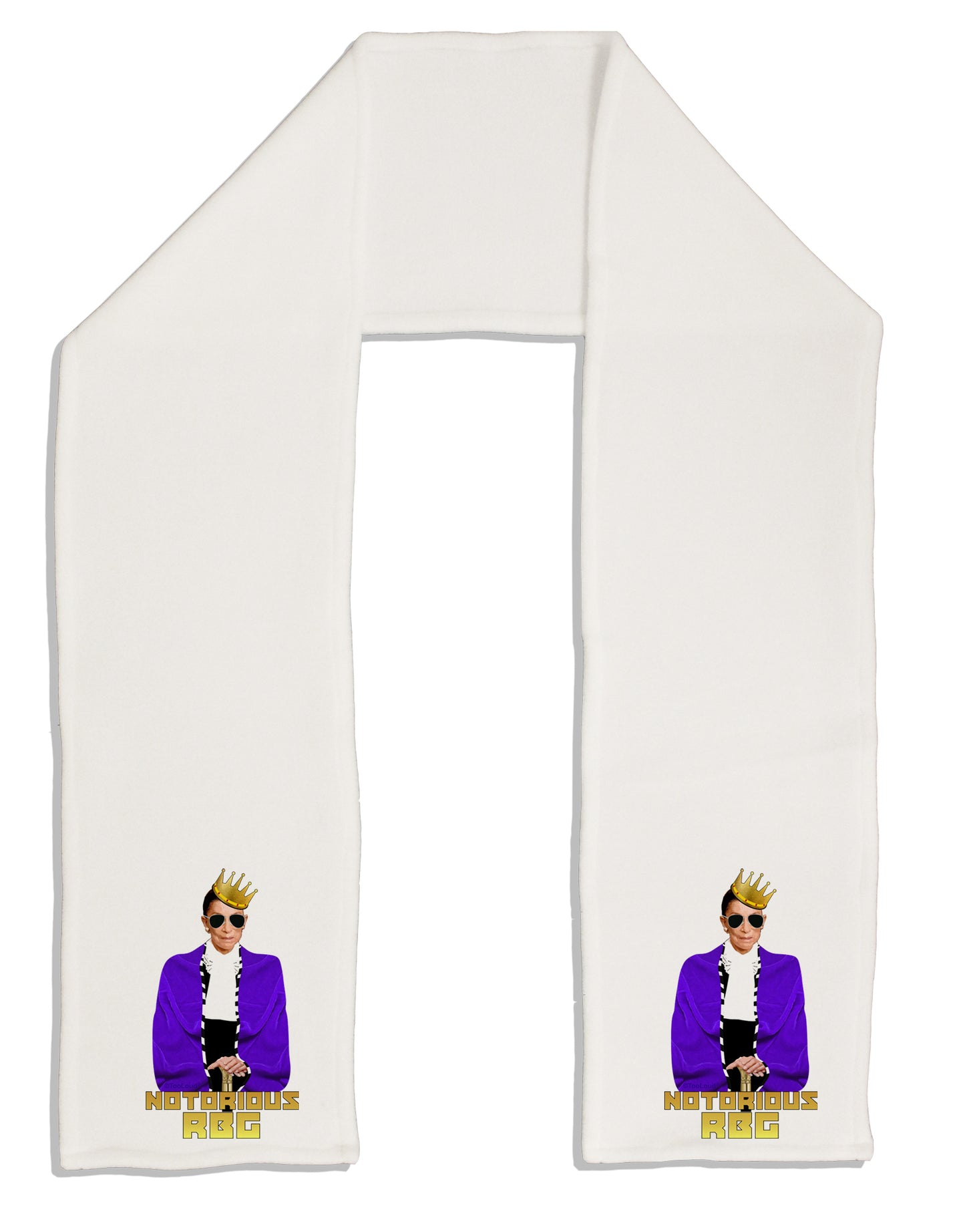 Notorious RBG Adult Fleece 64" Scarf by TooLoud-TooLoud-White-One-Size-Adult-Davson Sales