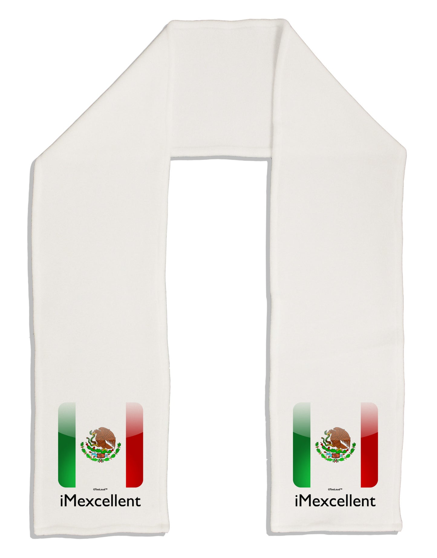 iMexcellent Icon - Cinco de Mayo Adult Fleece 64" Scarf-TooLoud-White-One-Size-Adult-Davson Sales