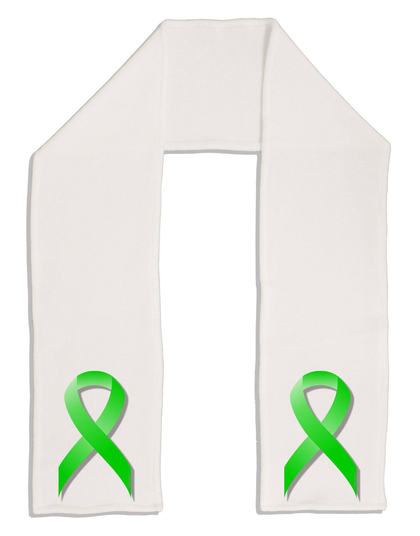 Lyme Disease Awareness Ribbon - Lime Green Adult Fleece 64" Scarf-TooLoud-White-One-Size-Adult-Davson Sales