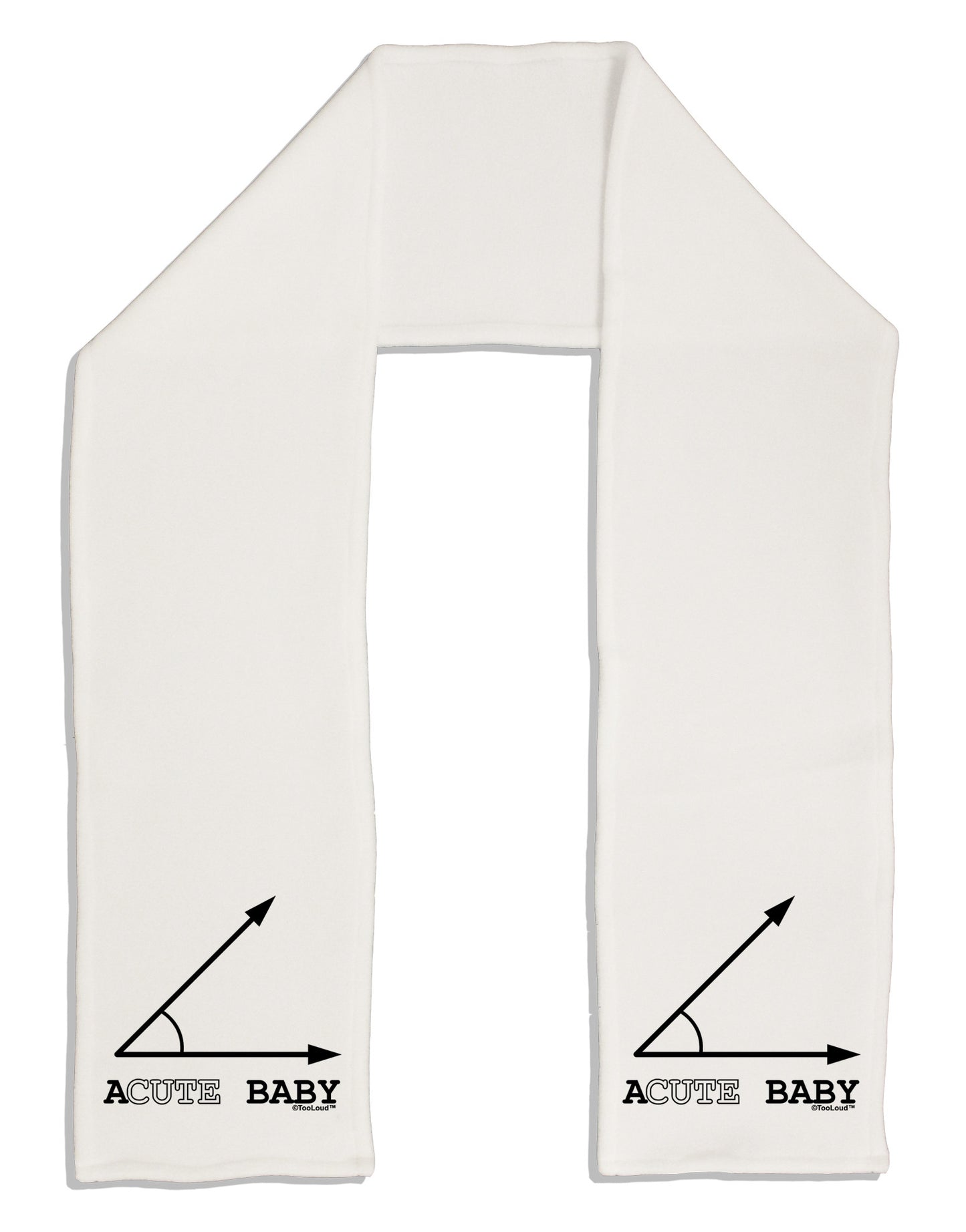 Acute Baby Adult Fleece 64" Scarf-TooLoud-White-One-Size-Adult-Davson Sales