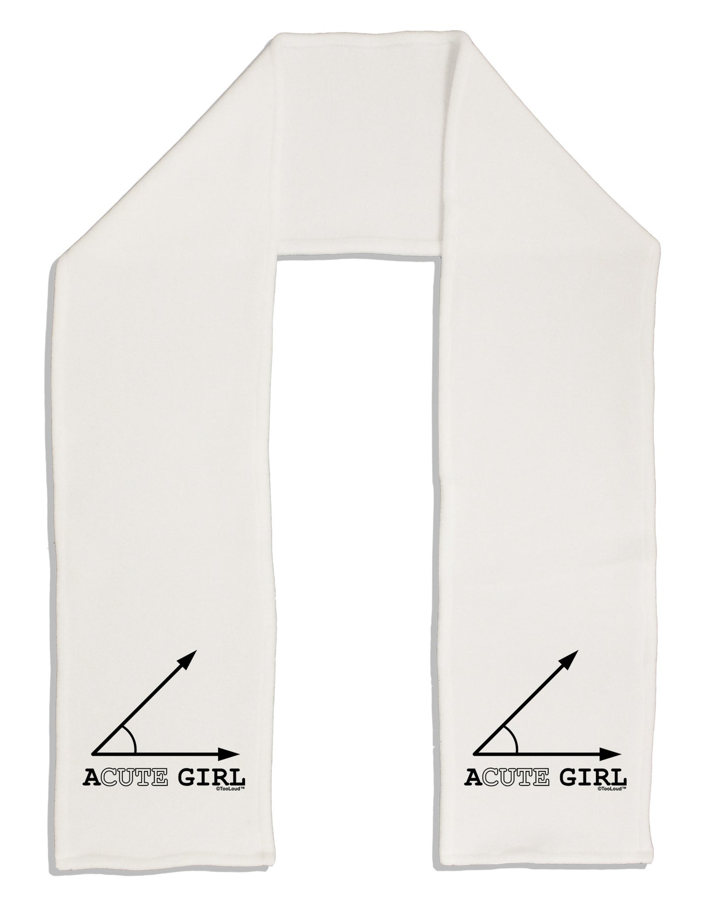 Acute Girl Adult Fleece 64" Scarf-TooLoud-White-One-Size-Adult-Davson Sales