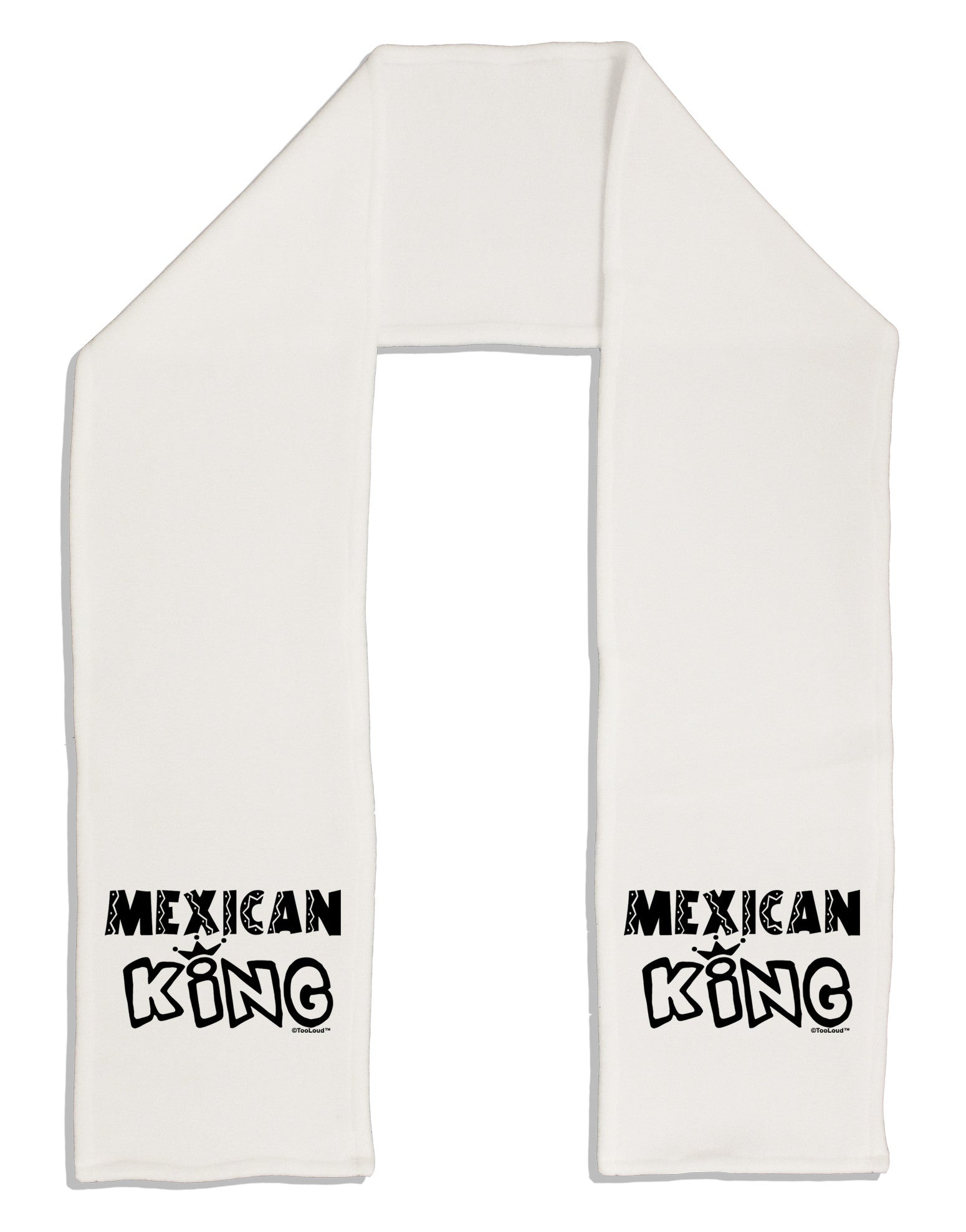 Mexican King - Cinco de Mayo Adult Fleece 64" Scarf-TooLoud-White-One-Size-Adult-Davson Sales