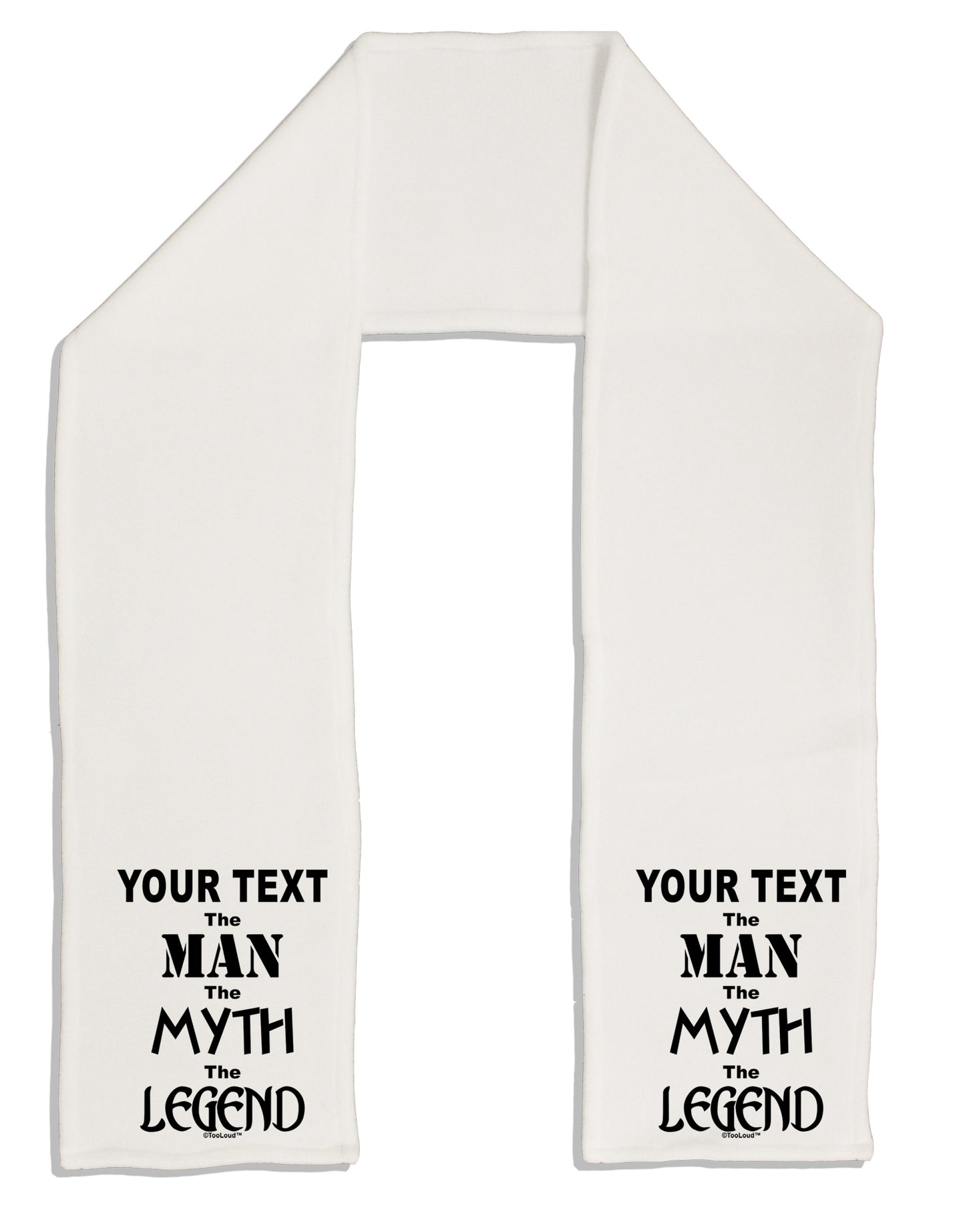 Personalized The Man The Myth The Legend Adult Fleece 64" Scarf by TooLoud-TooLoud-White-One-Size-Adult-Davson Sales
