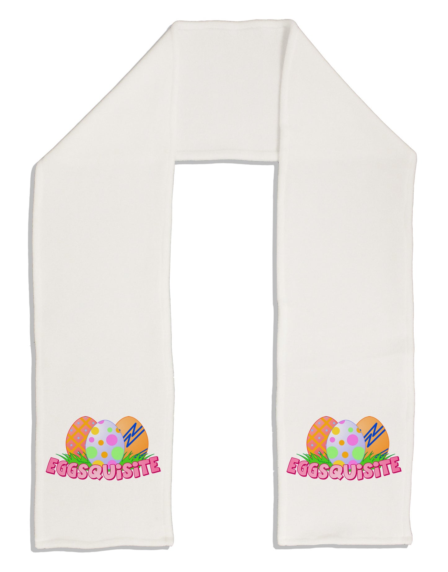 Eggsquisite Adult Fleece 64" Scarf-TooLoud-White-One-Size-Adult-Davson Sales
