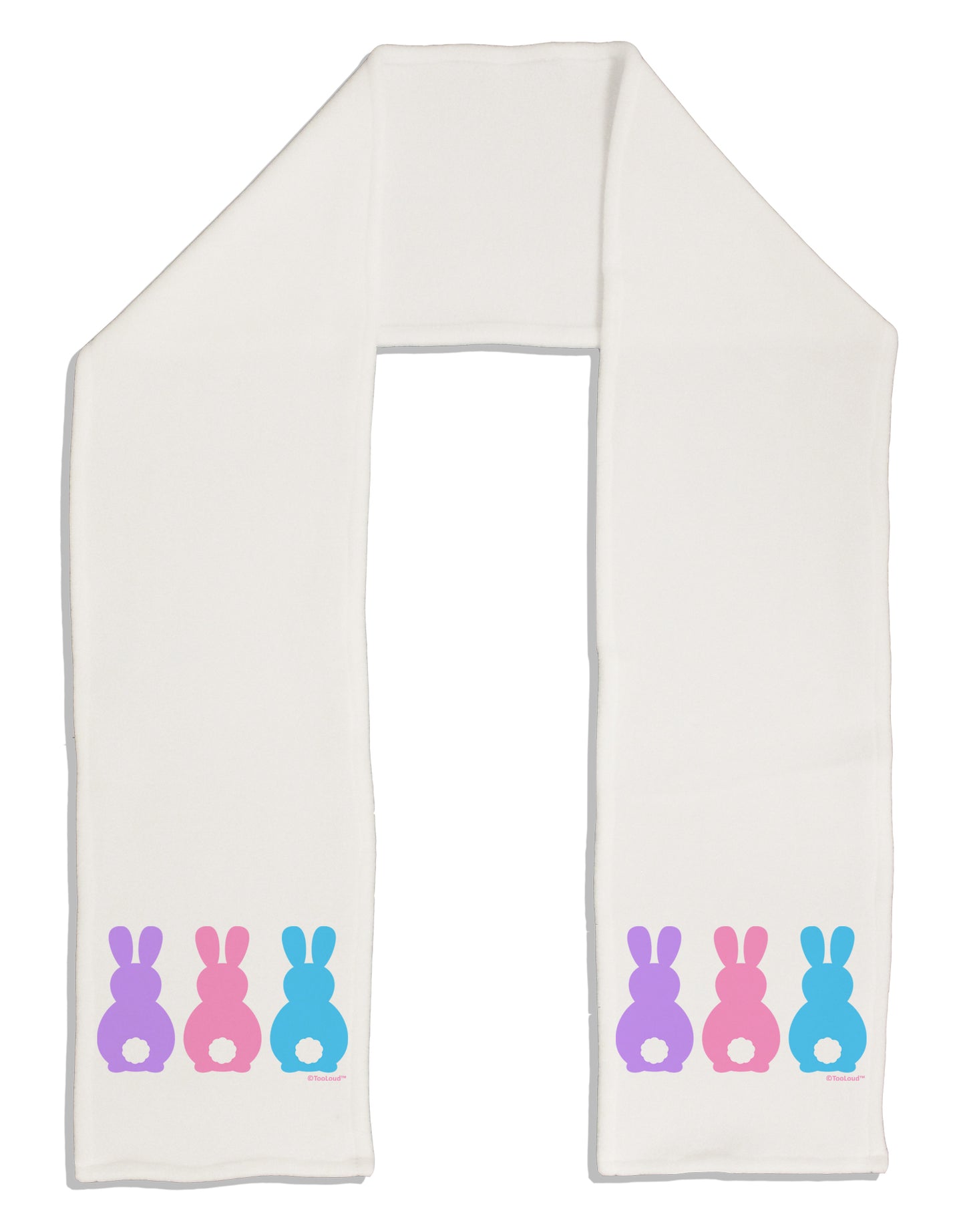 Three Easter Bunnies - Pastels Adult Fleece 64" Scarf by TooLoud-TooLoud-White-One-Size-Adult-Davson Sales