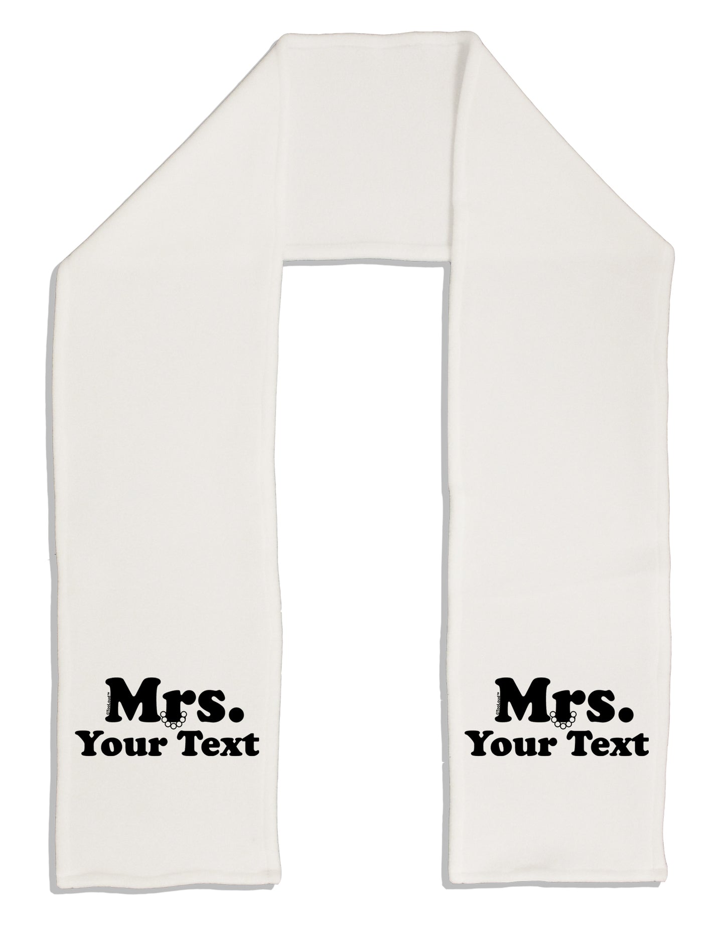Personalized Mrs Classy Adult Fleece 64" Scarf by TooLoud-TooLoud-White-One-Size-Adult-Davson Sales