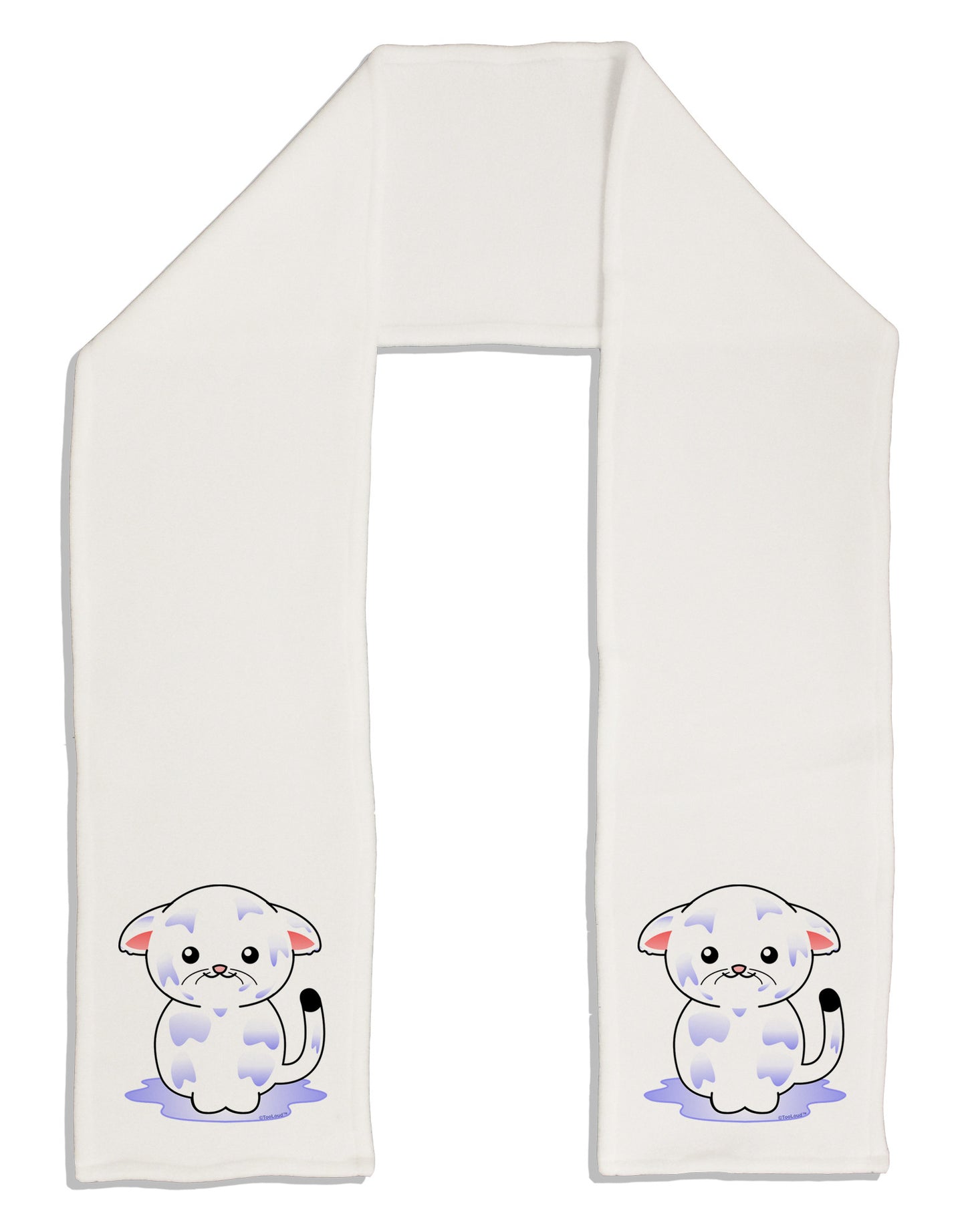 Wet Pussycat Adult Fleece 64" Scarf-TooLoud-White-One-Size-Adult-Davson Sales