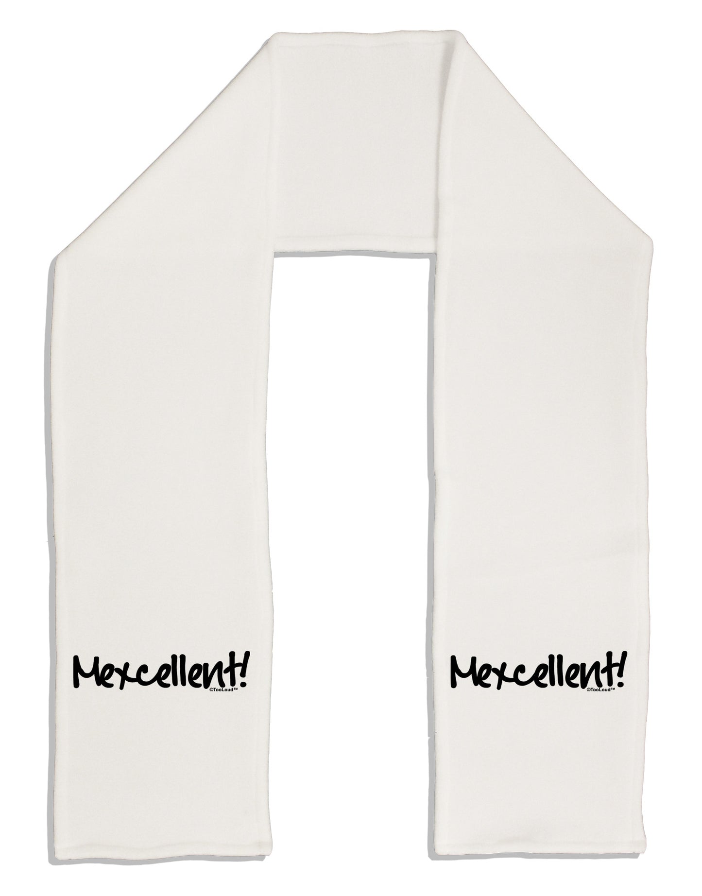 Mexico Text - Cinco De Mayo Adult Fleece 64" Scarf-TooLoud-White-One-Size-Adult-Davson Sales