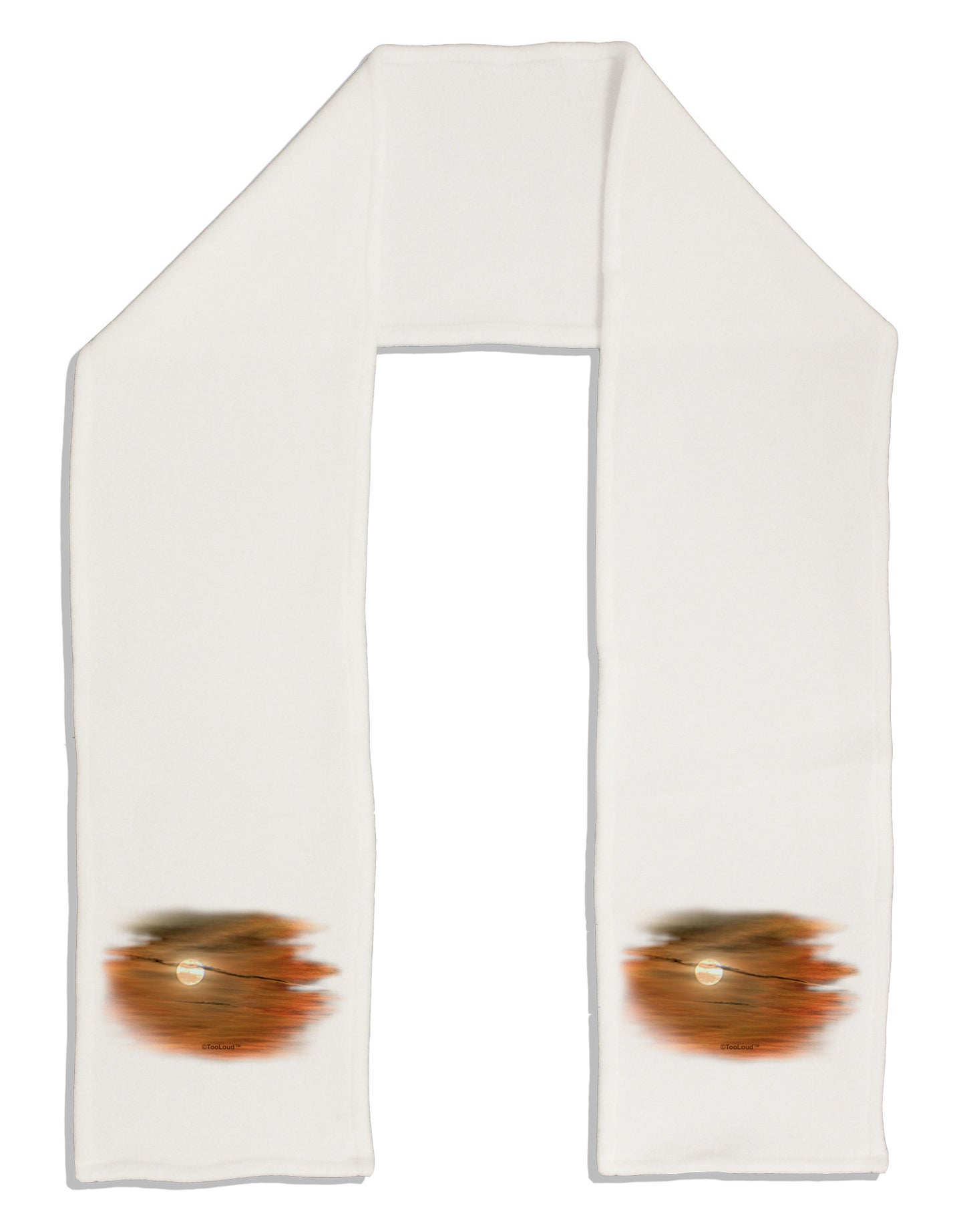 Hazy Moon Adult Fleece 64" Scarf-TooLoud-White-One-Size-Adult-Davson Sales