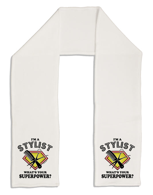 Stylist - Superpower Adult Fleece 64" Scarf-TooLoud-White-One-Size-Adult-Davson Sales