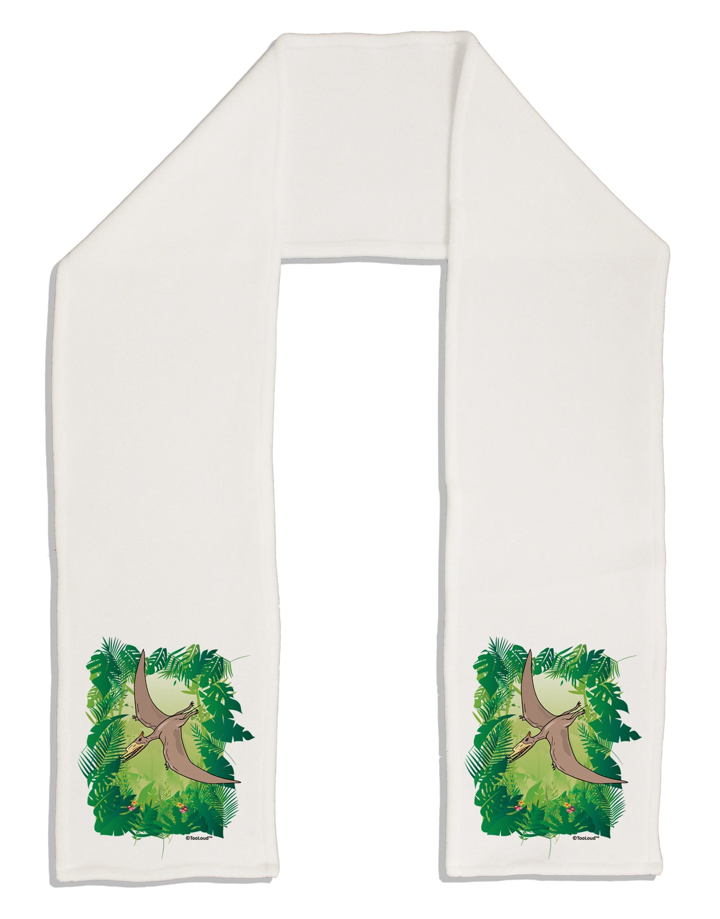 Pterosaurs - Without Name Adult Fleece 64" Scarf by TooLoud-TooLoud-White-One-Size-Adult-Davson Sales
