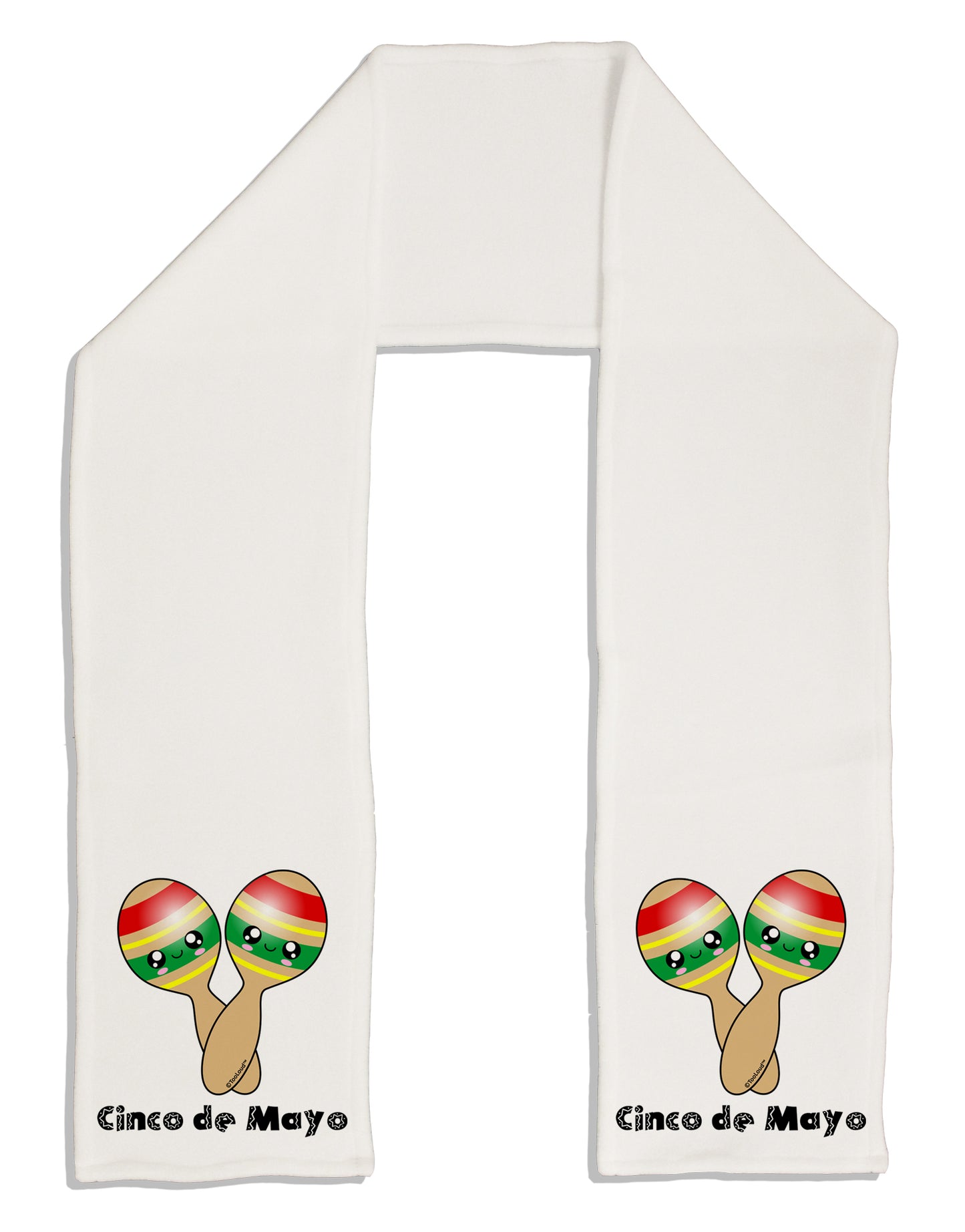Cute Maracas Design - Cinco de Mayo Adult Fleece 64" Scarf by TooLoud-TooLoud-White-One-Size-Adult-Davson Sales
