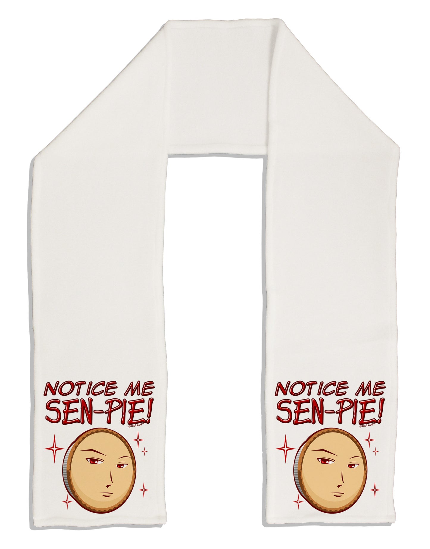 Notice Me Sen-pie Adult Fleece 64" Scarf-TooLoud-White-One-Size-Adult-Davson Sales