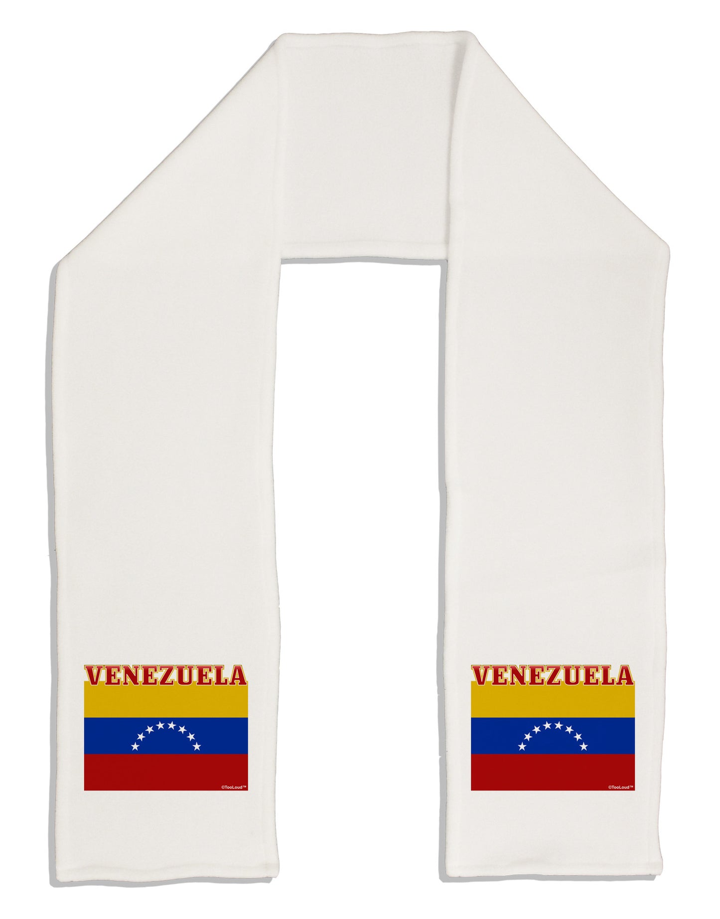 Venezuela Flag Adult Fleece 64" Scarf-TooLoud-White-One-Size-Adult-Davson Sales