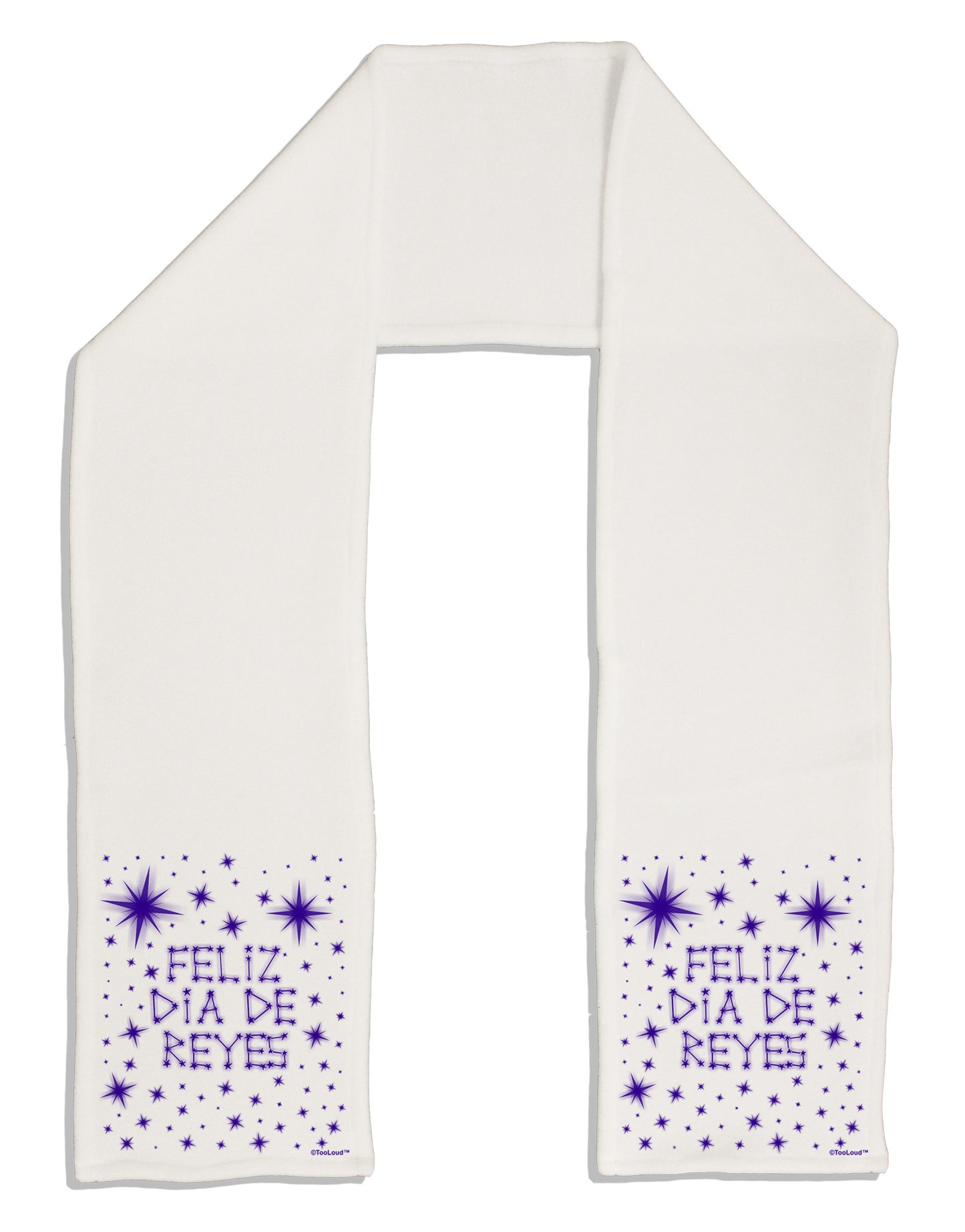 Feliz Dia de Reyes - Estrellas Brillantes Adult Fleece 64" Scarf by TooLoud-TooLoud-White-One-Size-Adult-Davson Sales