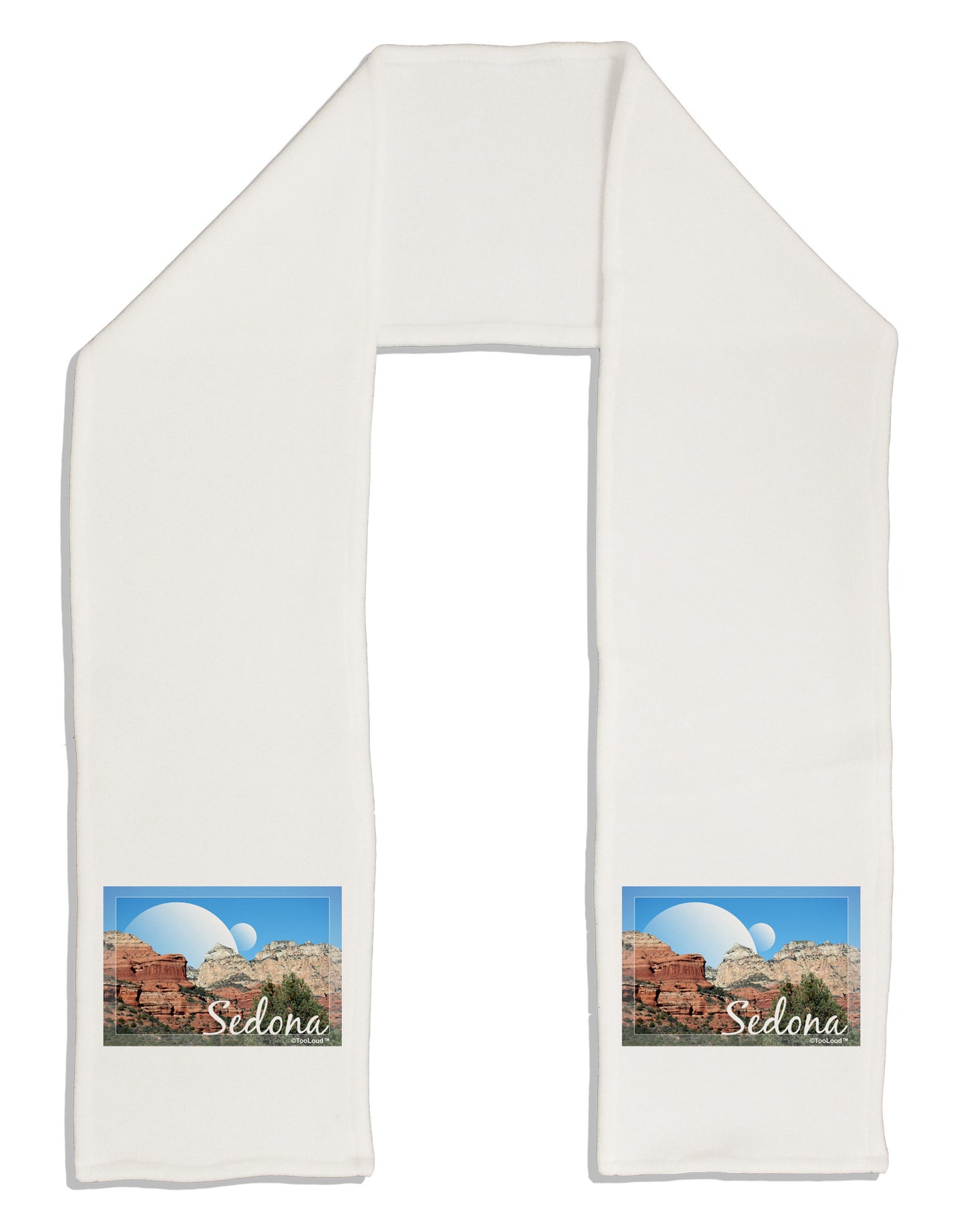 Abstract Sedona Adult Fleece 64" Scarf-TooLoud-White-One-Size-Adult-Davson Sales