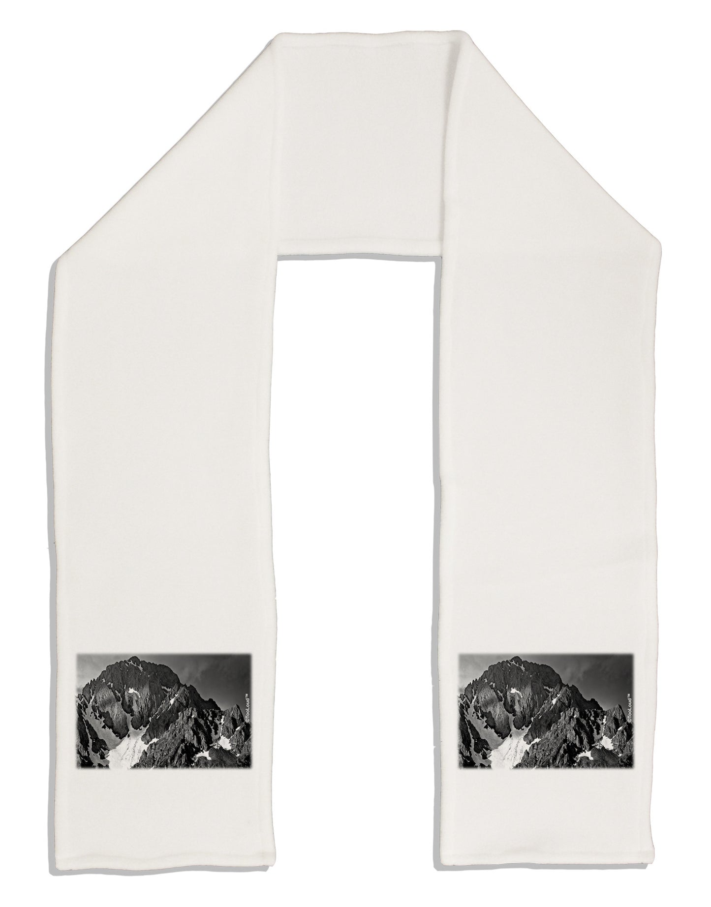 San Juan Mountain Range 2 Adult Fleece 64" Scarf-TooLoud-White-One-Size-Adult-Davson Sales