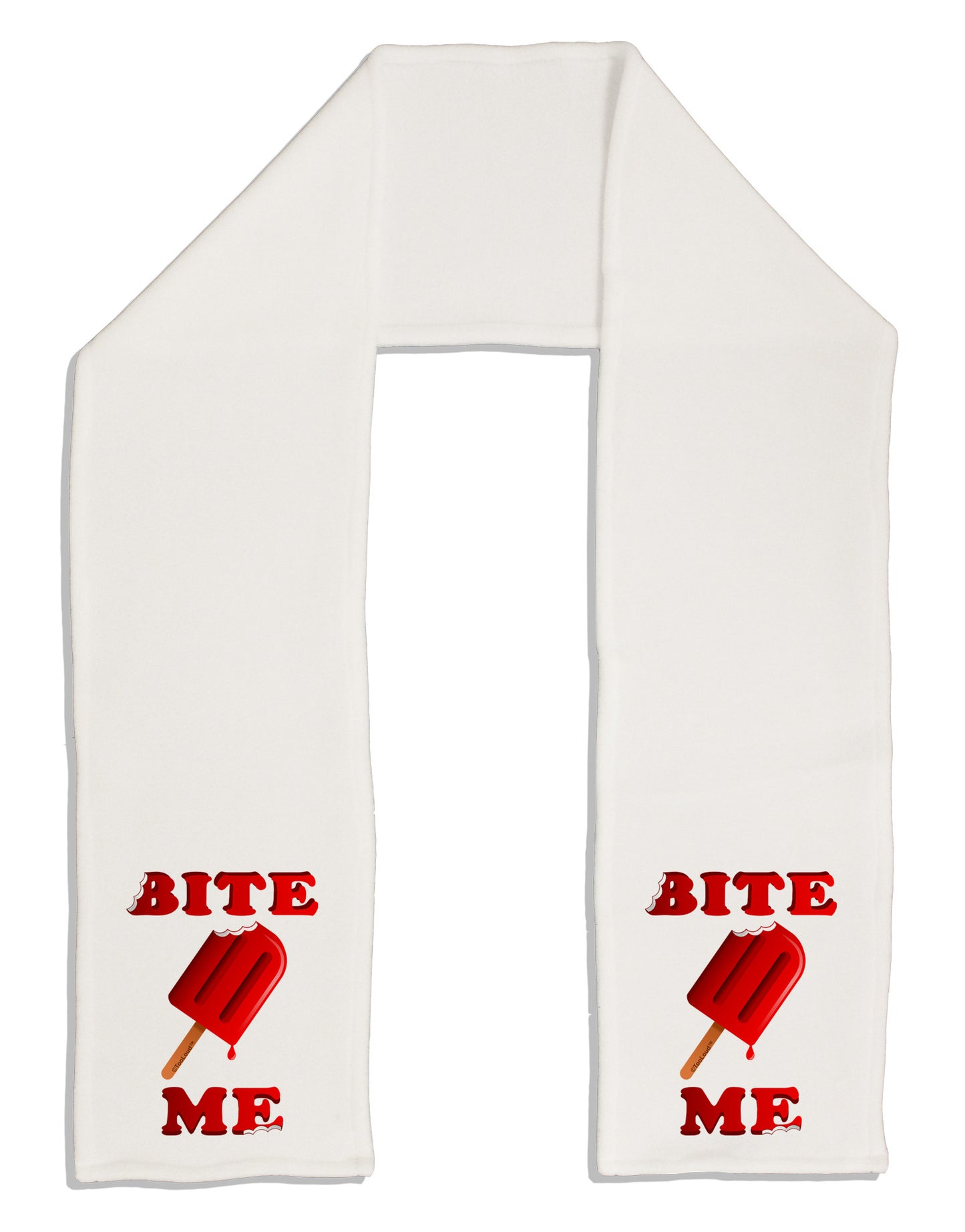Bite Me Ice Cream Adult Fleece 64" Scarf-TooLoud-White-One-Size-Adult-Davson Sales