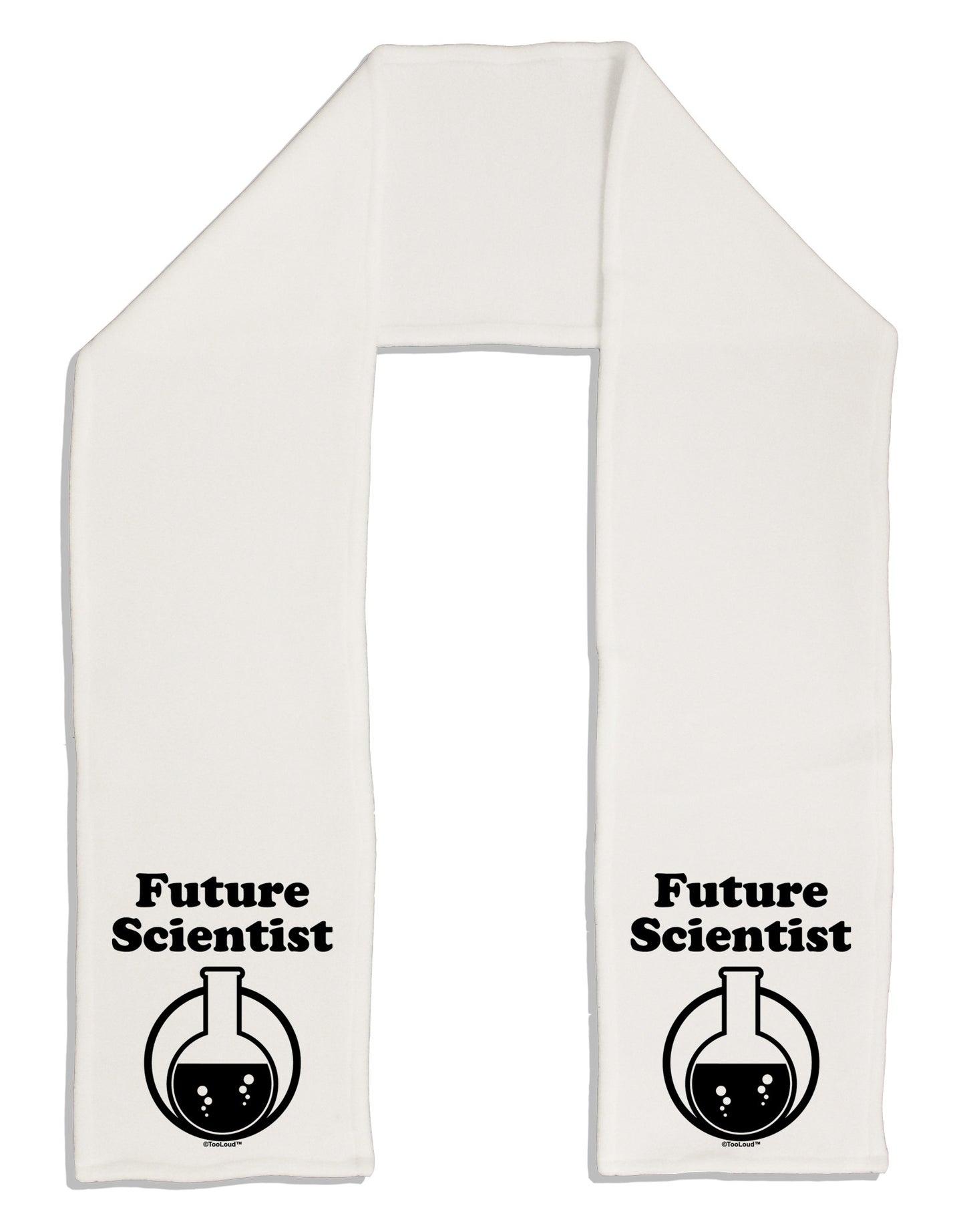 Future Scientist Adult Fleece 64" Scarf-TooLoud-White-One-Size-Adult-Davson Sales