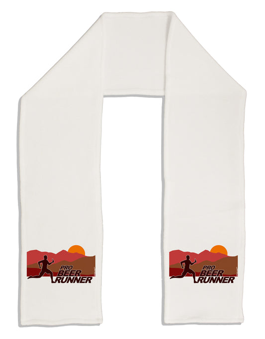 Pro Beer Runner Man Adult Fleece 64" Scarf-TooLoud-White-One-Size-Adult-Davson Sales