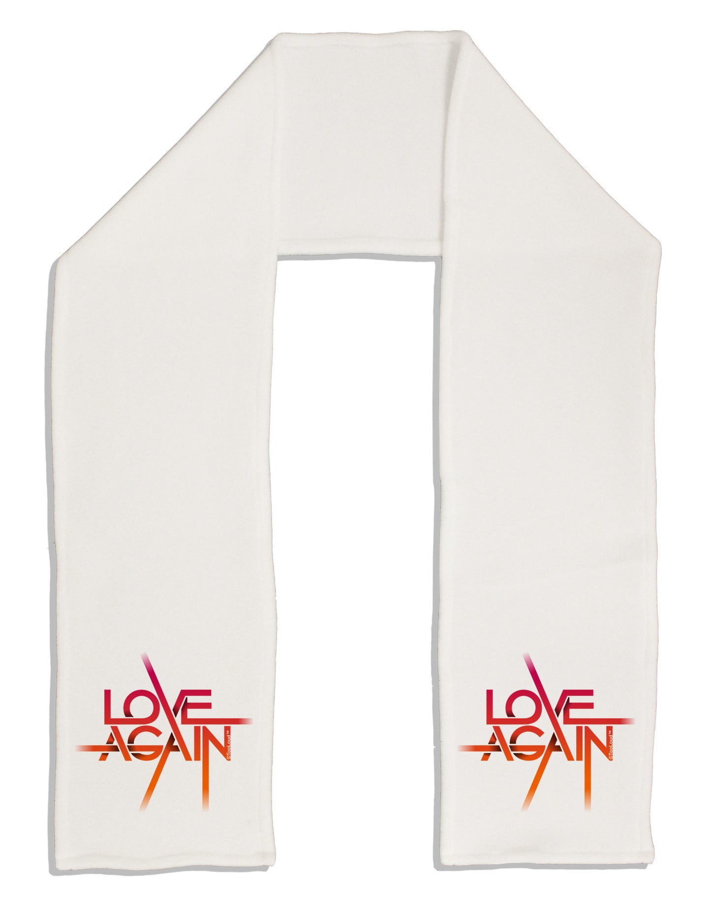 Love Again Typography Adult Fleece 64" Scarf-TooLoud-White-One-Size-Adult-Davson Sales