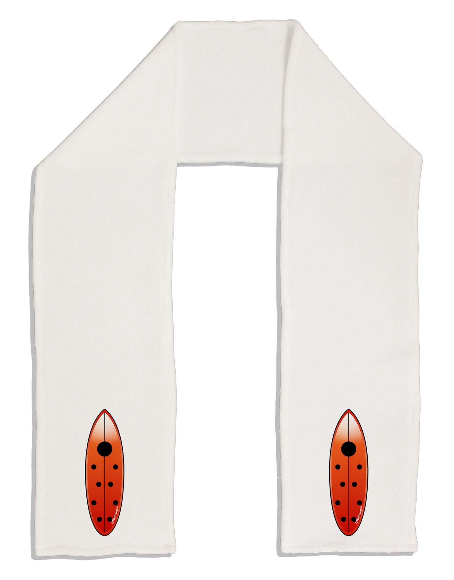 Ladybug Surfboard Adult Fleece 64" Scarf by TooLoud-TooLoud-White-One-Size-Adult-Davson Sales
