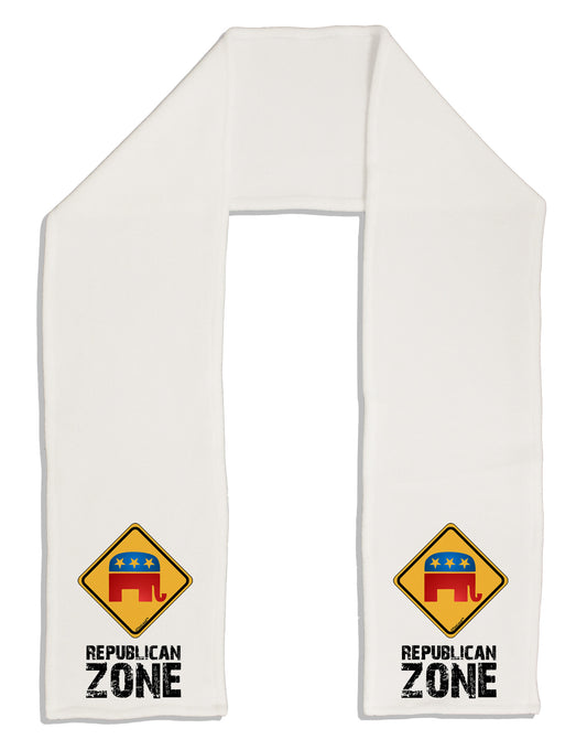 Republican Zone Adult Fleece 64" Scarf-TooLoud-White-One-Size-Adult-Davson Sales