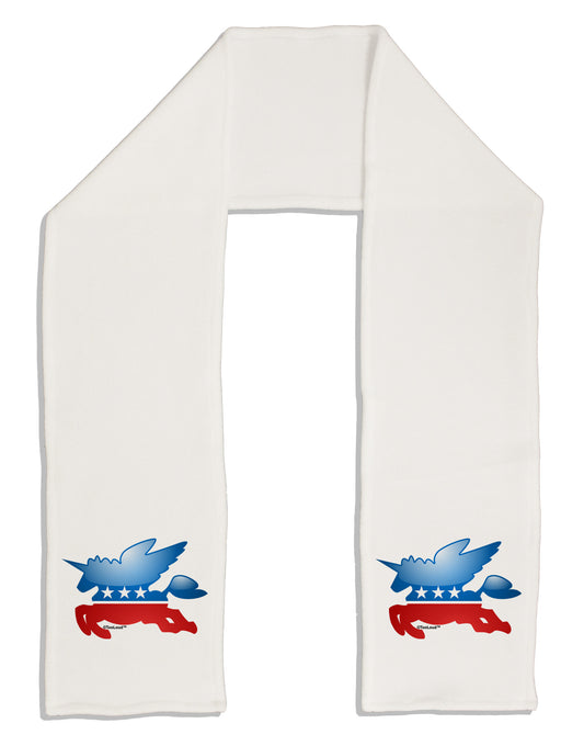 Unicorn Political Symbol Adult Fleece 64" Scarf-TooLoud-White-One-Size-Adult-Davson Sales