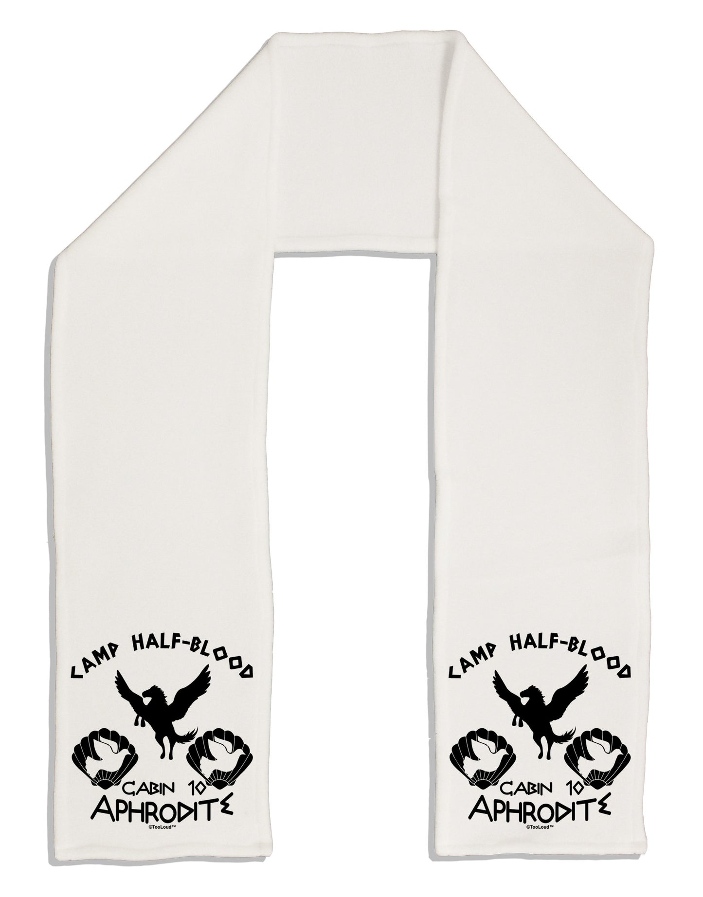 Cabin 10 Aphrodite Camp Half Blood Adult Fleece 64" Scarf-TooLoud-White-One-Size-Adult-Davson Sales
