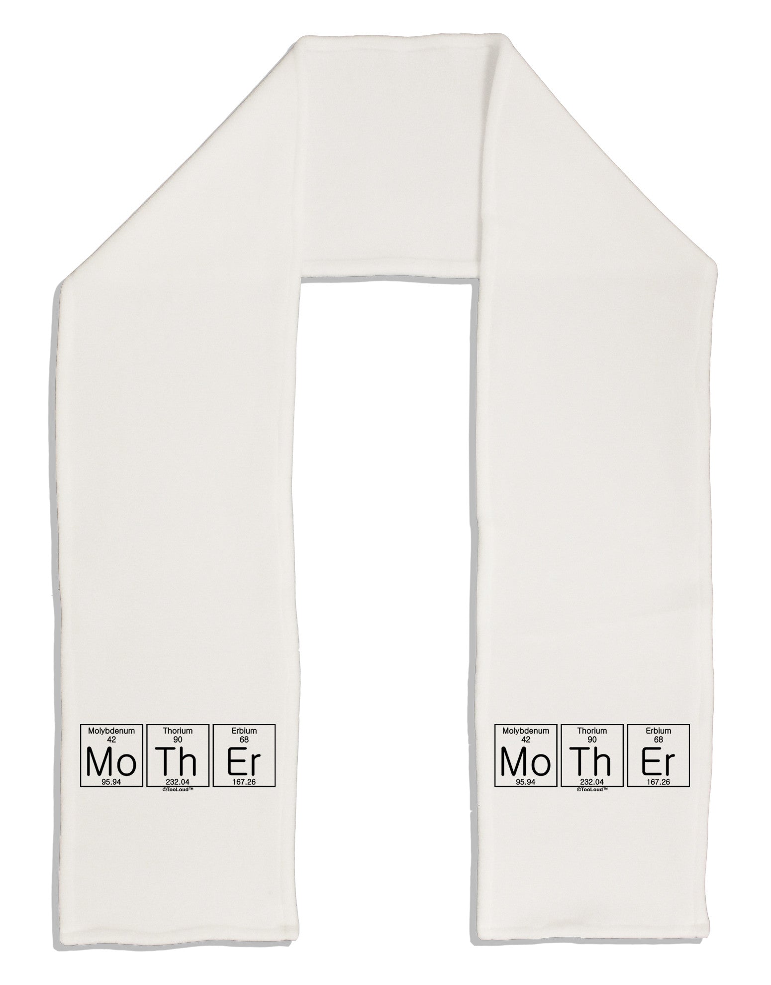 Mother - Periodic Table Adult Fleece 64" Scarf-TooLoud-White-One-Size-Adult-Davson Sales