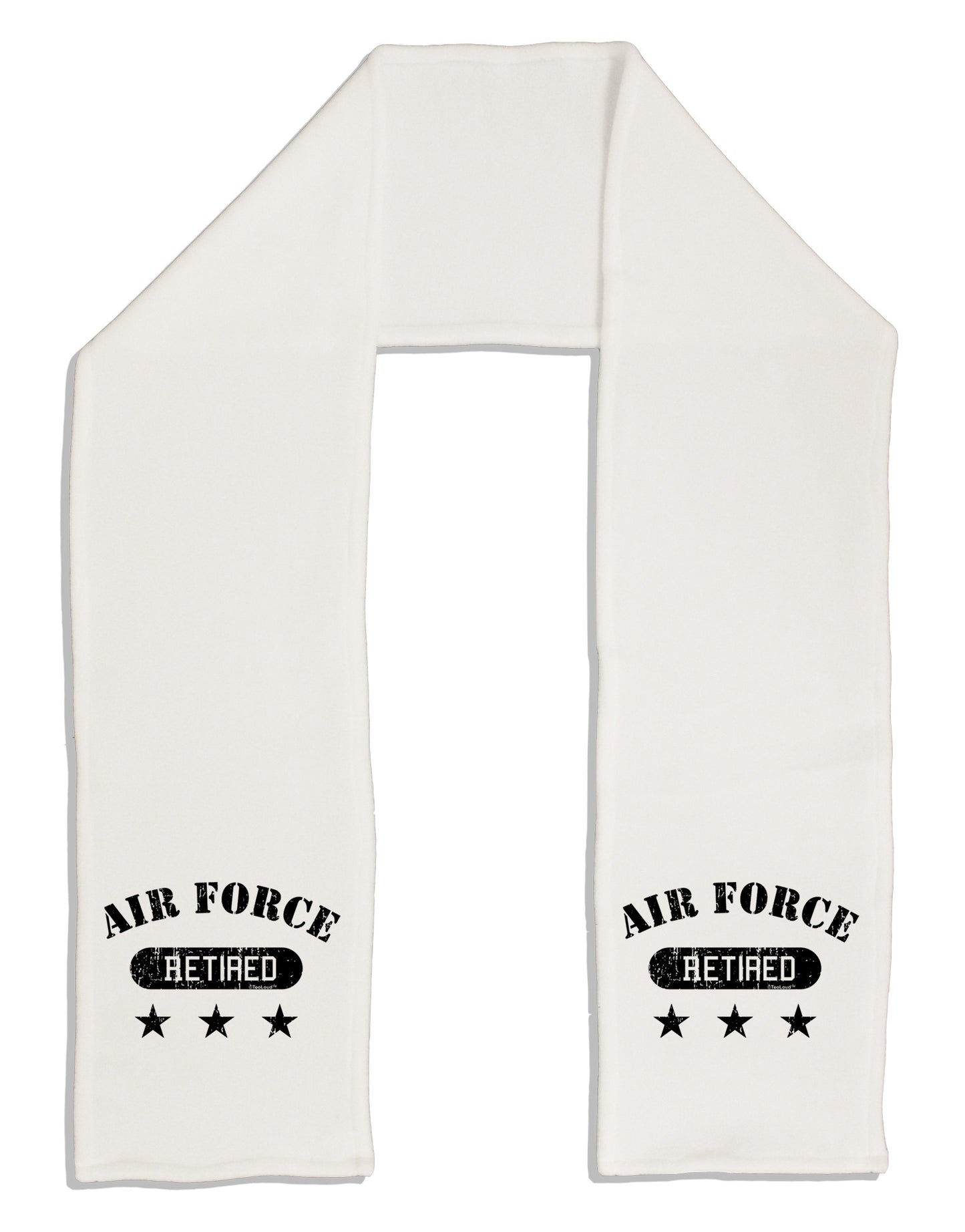 Retired Air Force Adult Fleece 64" Scarf-TooLoud-White-One-Size-Adult-Davson Sales