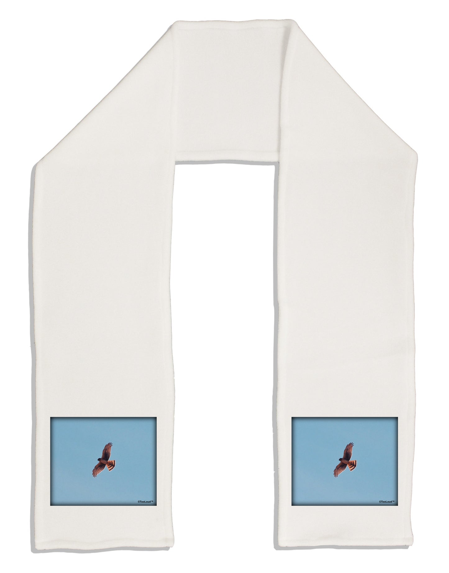 Soaring Peregrine Adult Fleece 64" Scarf-TooLoud-White-One-Size-Adult-Davson Sales