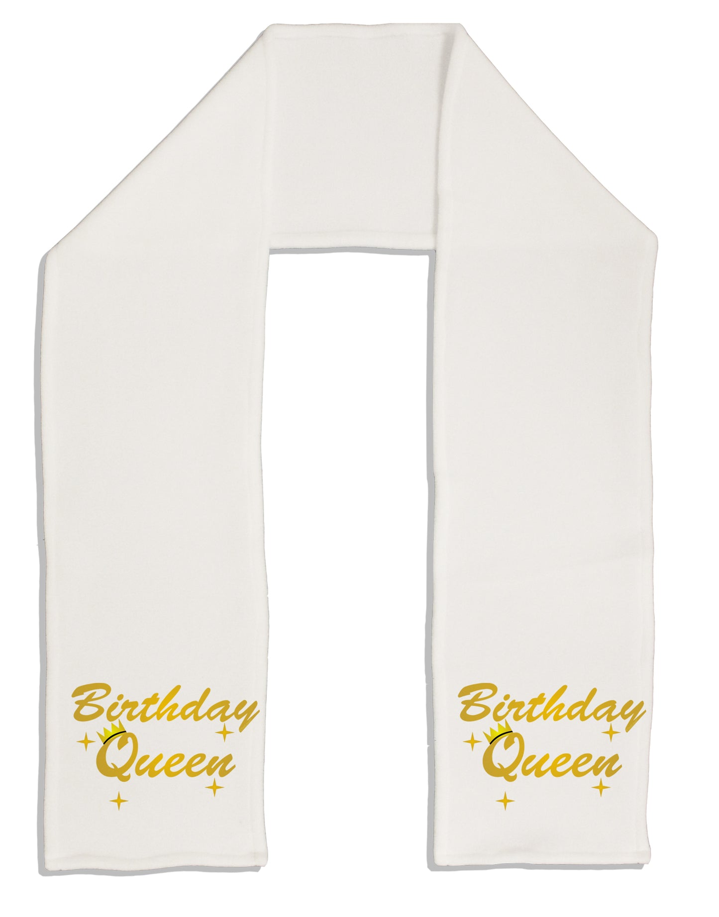 Birthday Queen Text Adult Fleece 64" Scarf by TooLoud-TooLoud-White-One-Size-Adult-Davson Sales