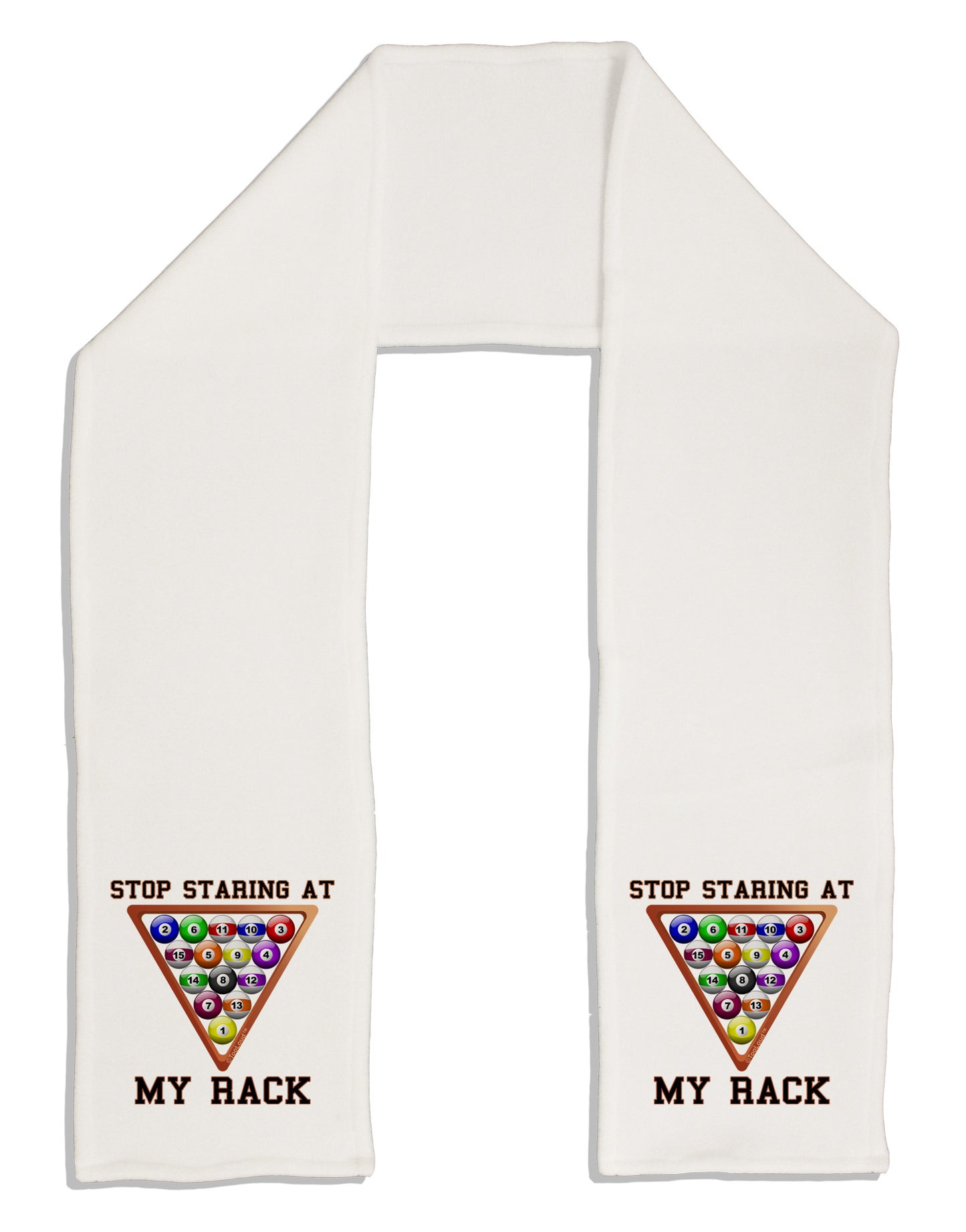 Stop Staring At My Rack - Pool Adult Fleece 64" Scarf-TooLoud-White-One-Size-Adult-Davson Sales