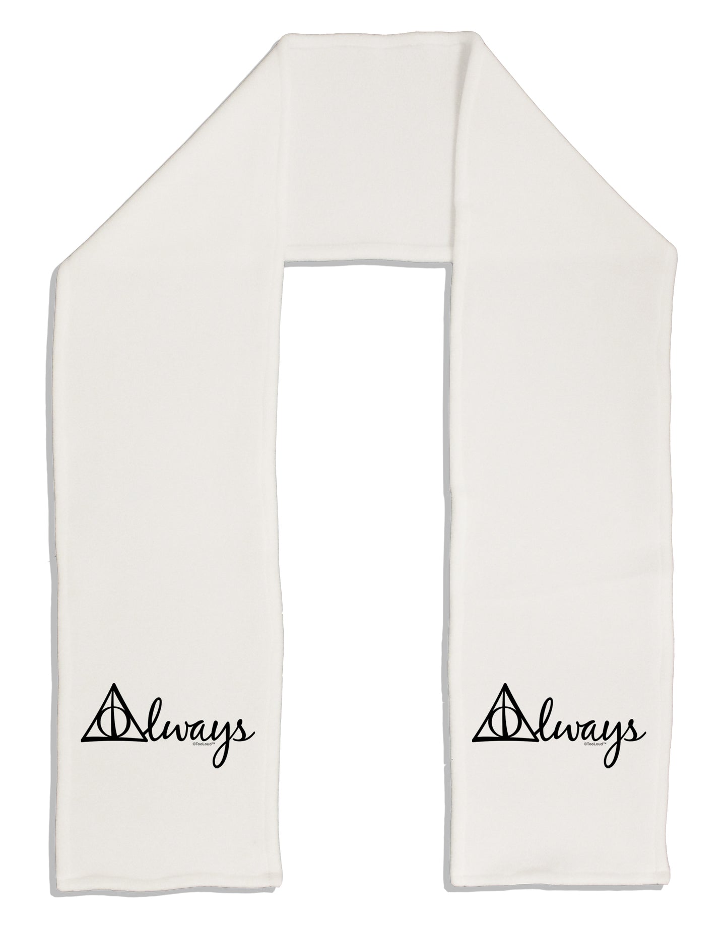 Always Magic Symbol Cursive Adult Fleece 64" Scarf by TooLoud-TooLoud-White-One-Size-Adult-Davson Sales