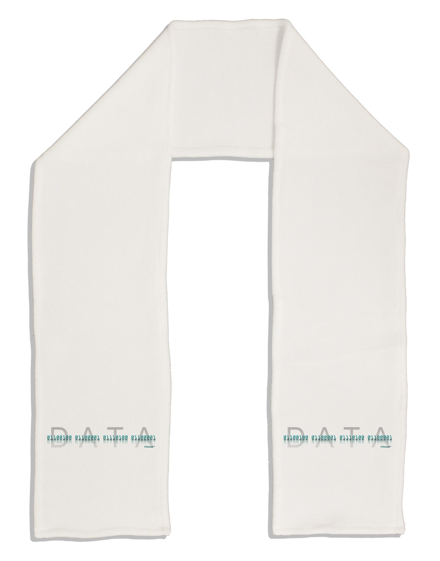 Binary Data Blue Adult Fleece 64" Scarf-TooLoud-White-One-Size-Adult-Davson Sales
