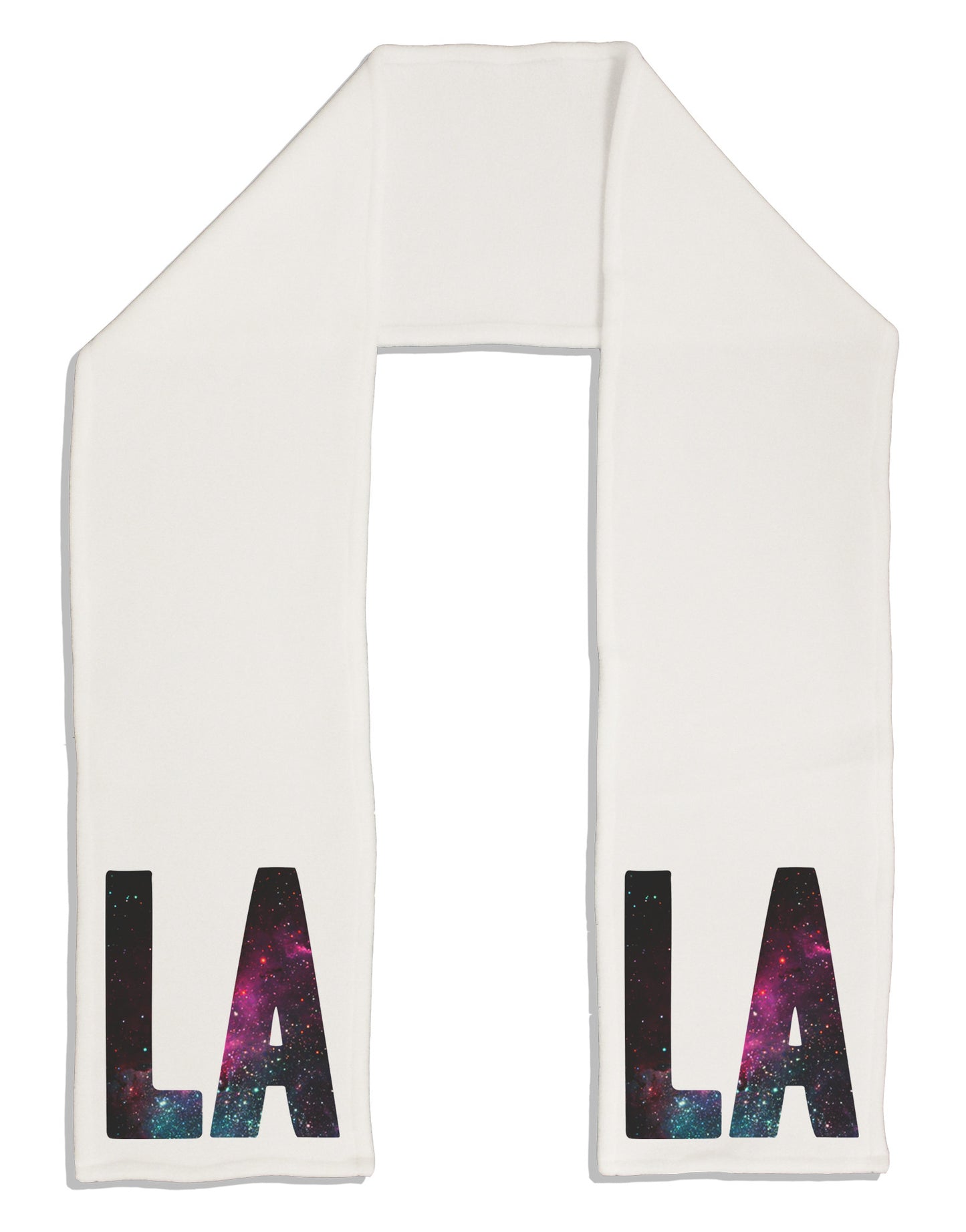 LA Outer Space Desgin Adult Fleece 64" Scarf-TooLoud-White-One-Size-Adult-Davson Sales