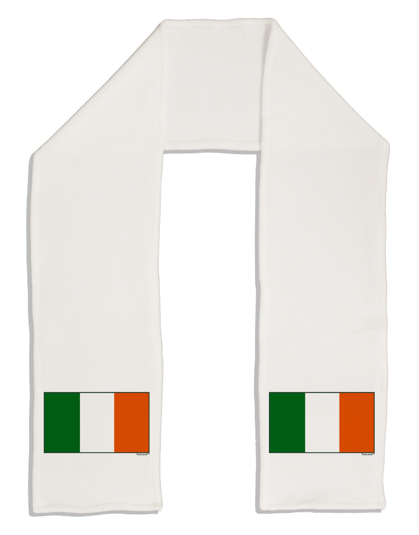 Irish Flag - Flag of Ireland Adult Fleece 64" Scarf-TooLoud-White-One-Size-Adult-Davson Sales