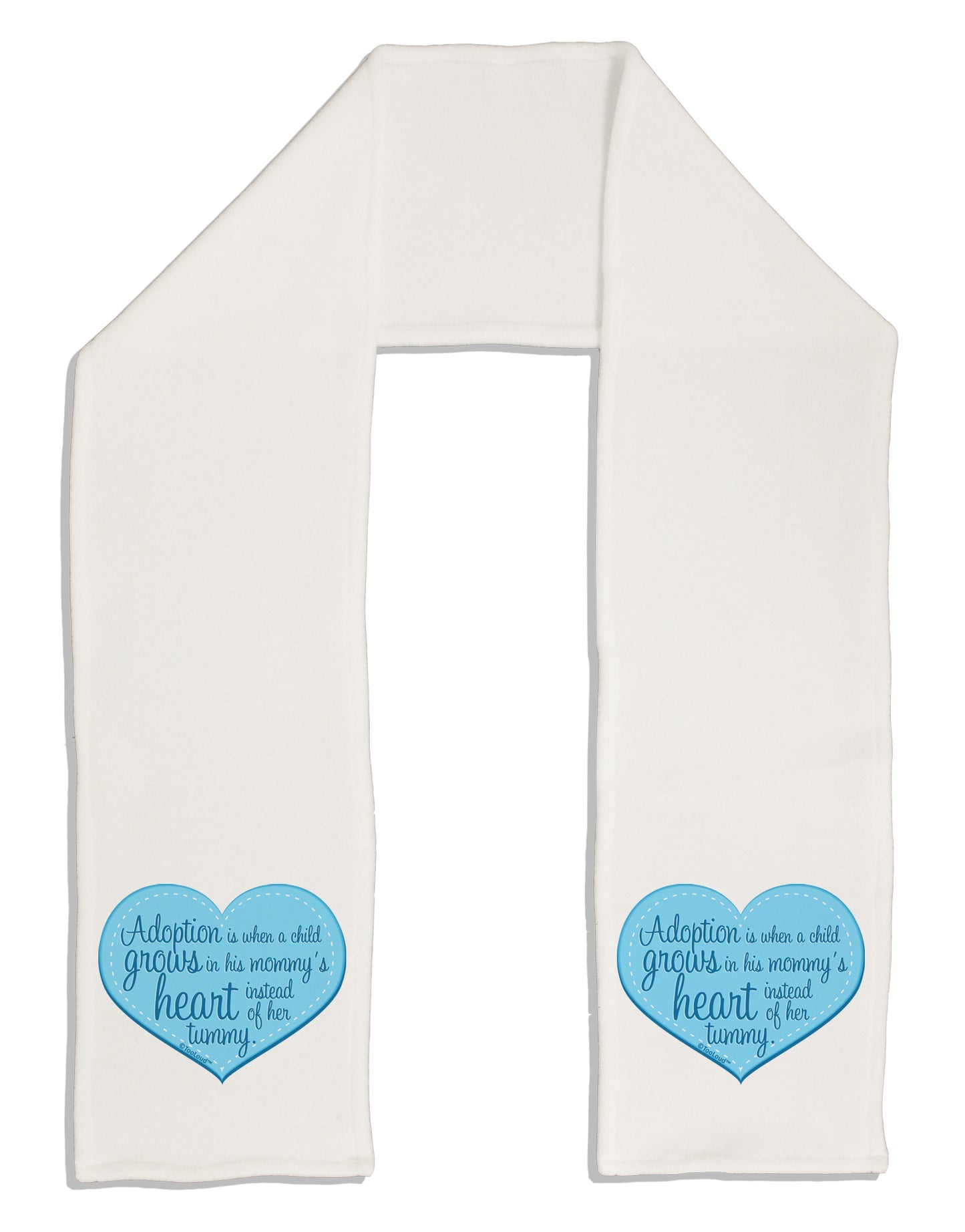 Adoption is When - Mom and Son Quote Adult Fleece 64" Scarf by TooLoud-TooLoud-White-One-Size-Adult-Davson Sales