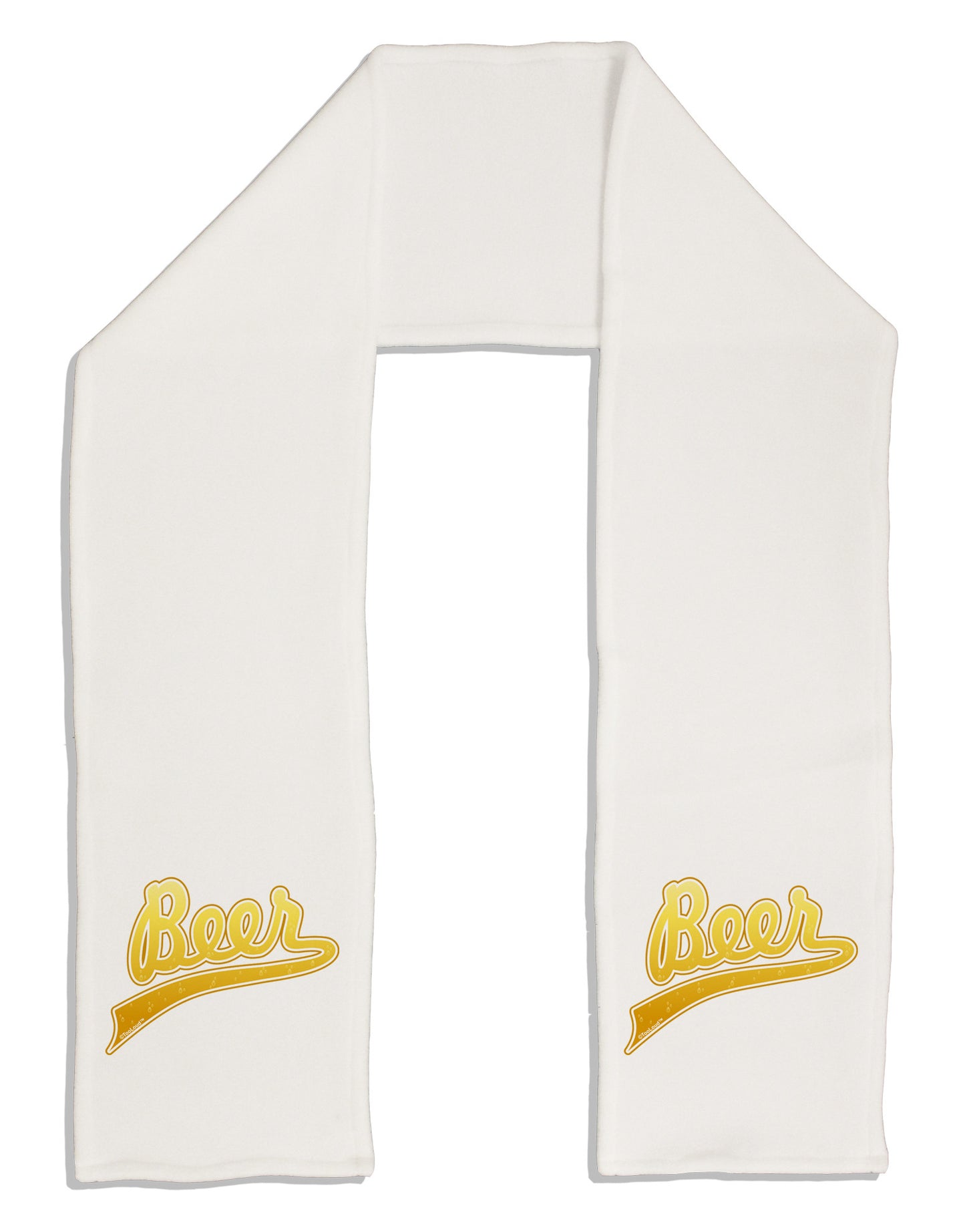 Beer Jersey Adult Fleece 64" Scarf-TooLoud-White-One-Size-Adult-Davson Sales