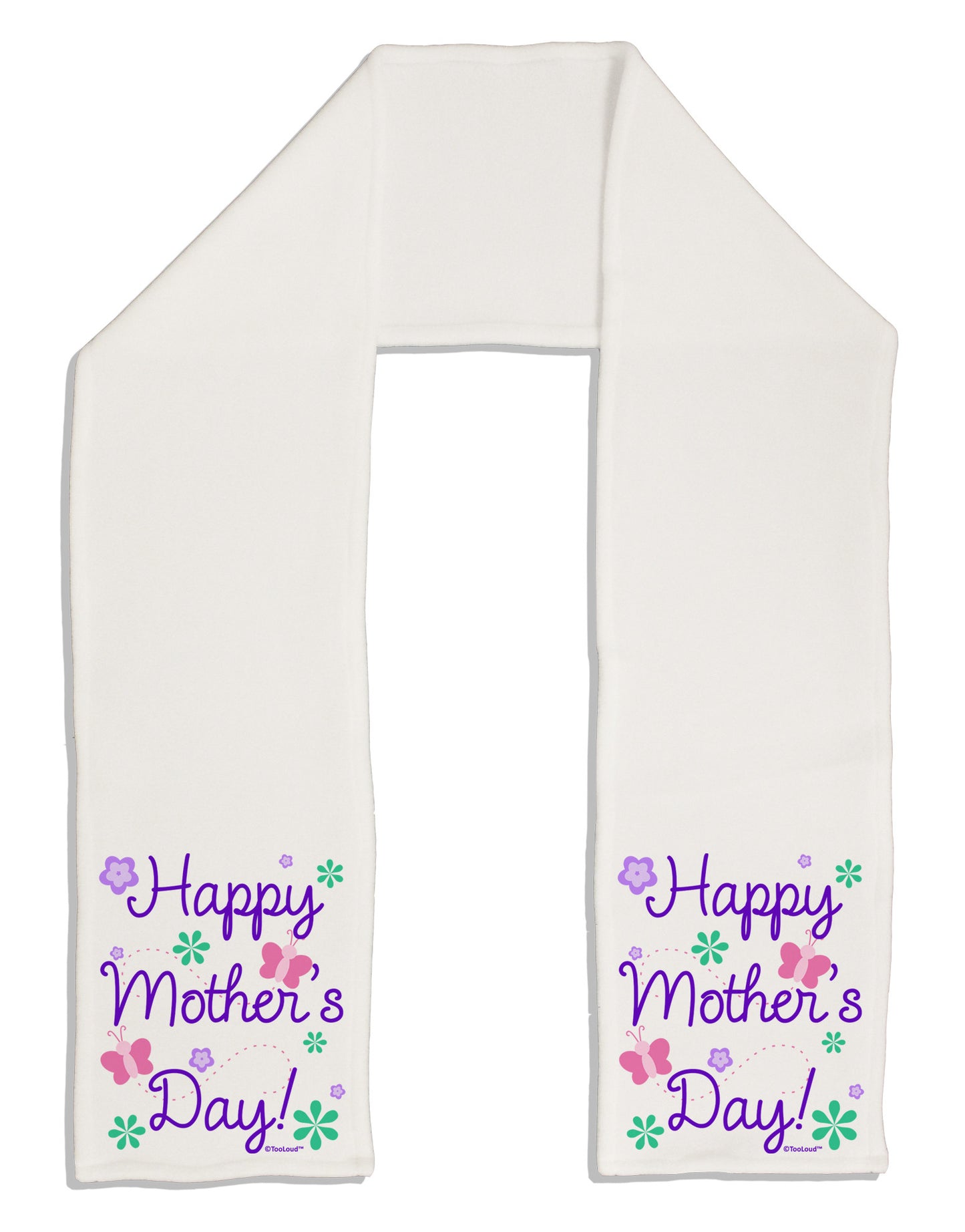 Happy Mother's Day Design Adult Fleece 64" Scarf by TooLoud-TooLoud-White-One-Size-Adult-Davson Sales